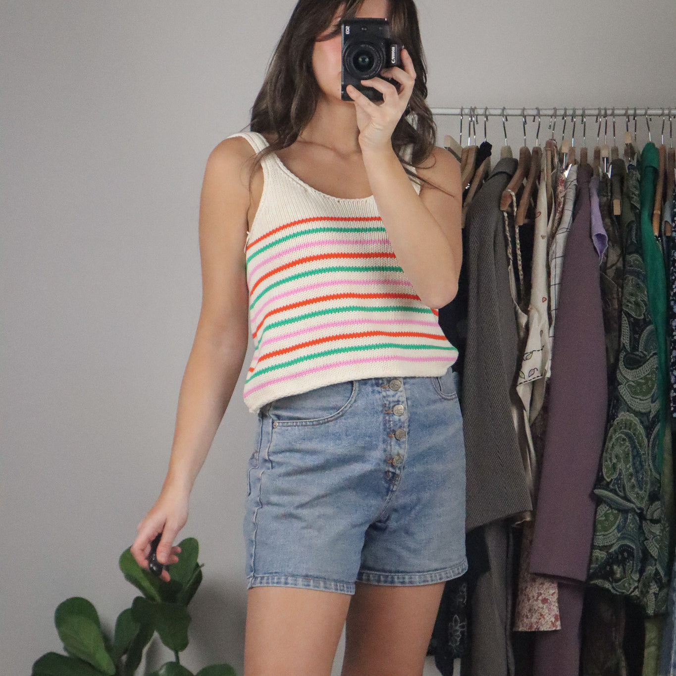 Modern x Striped Knit Tank (S)