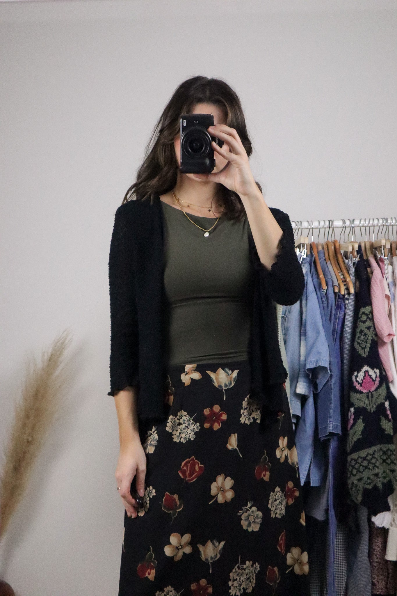 Vintage x Tie Knit Cardigan (S)