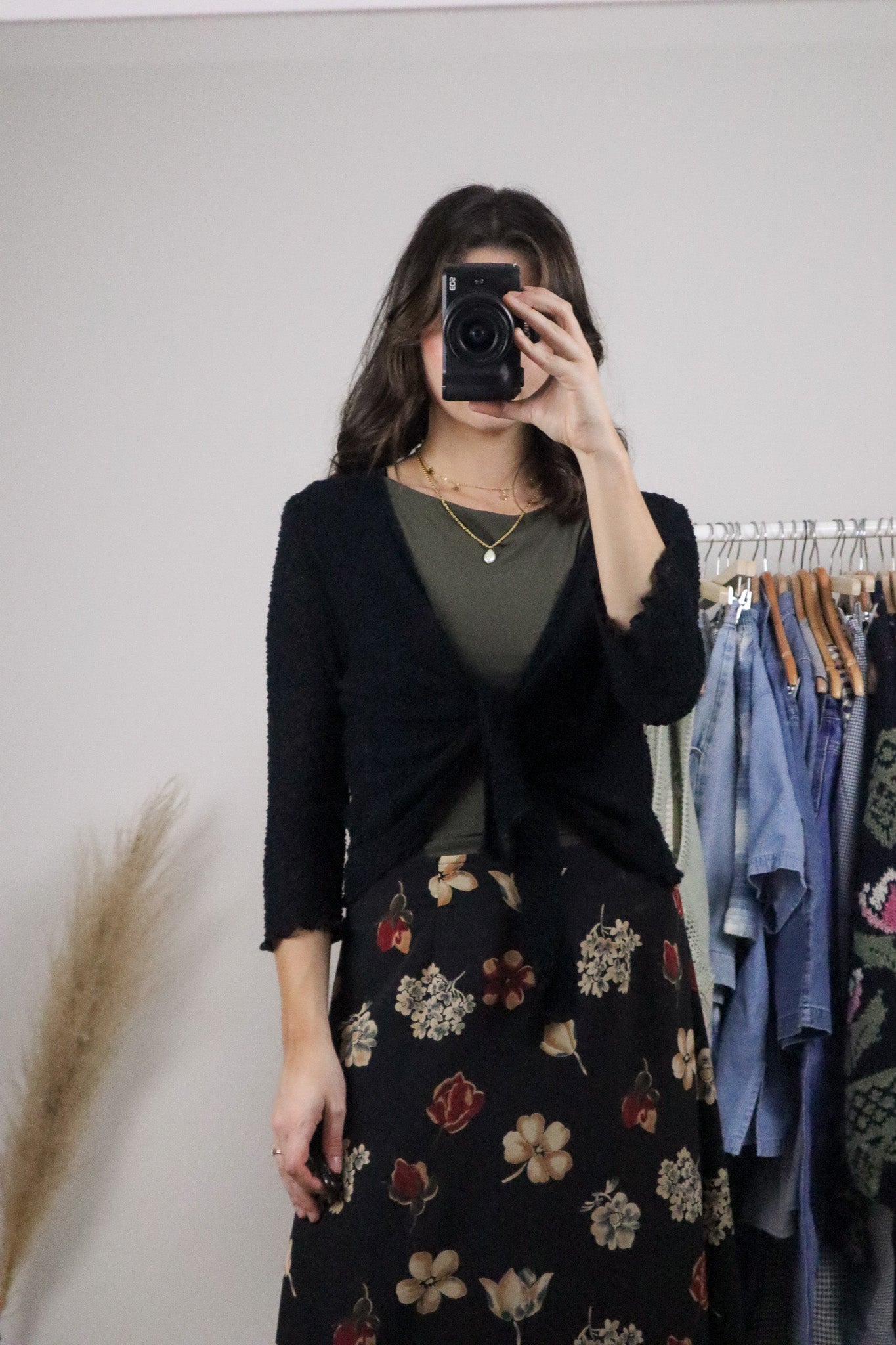 Vintage x Tie Knit Cardigan (S)