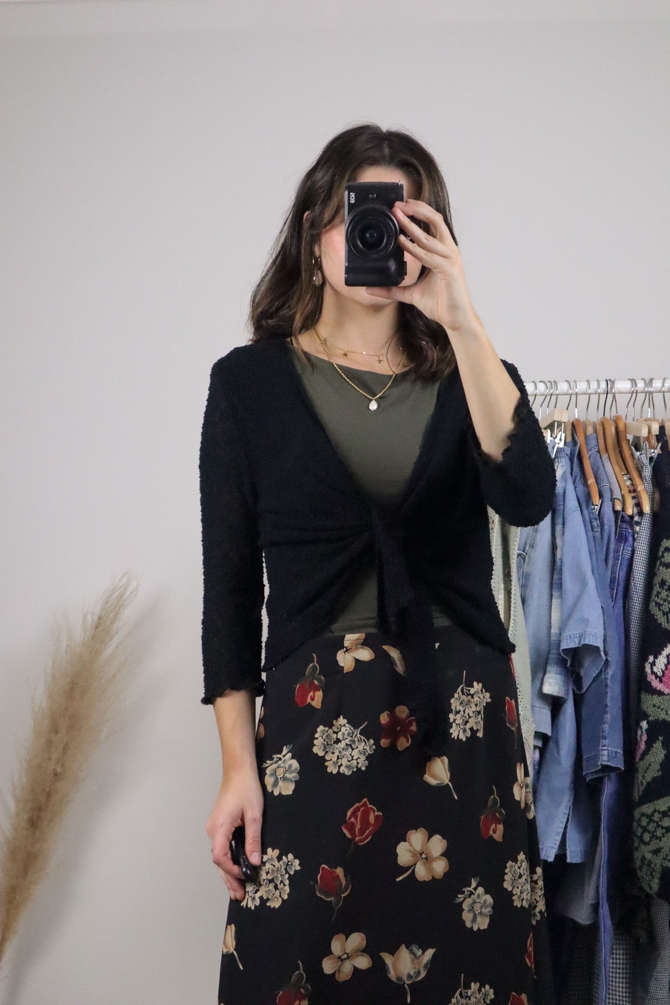 Vintage x Tie Knit Cardigan (S)