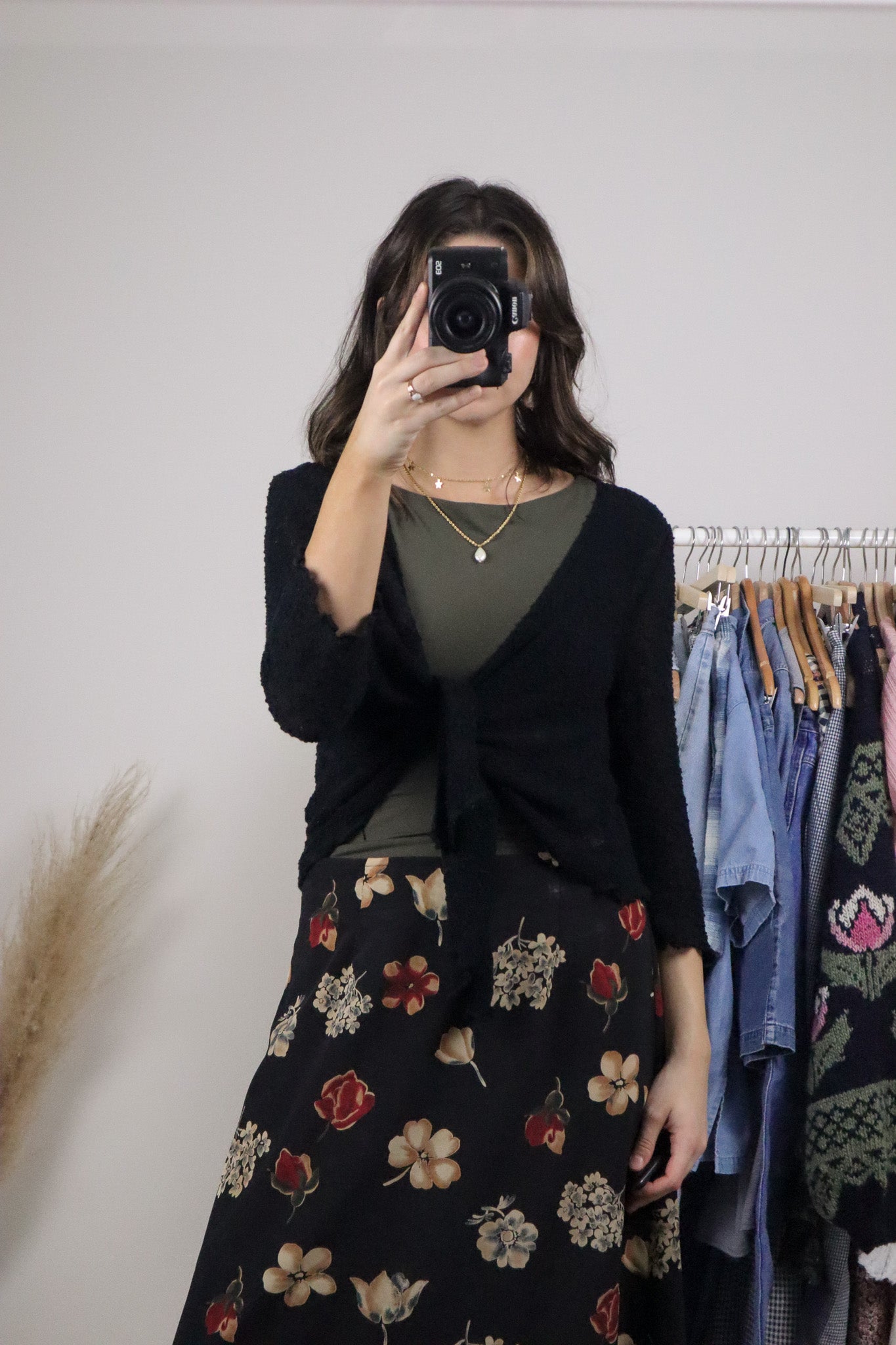 Vintage x Tie Knit Cardigan (S)