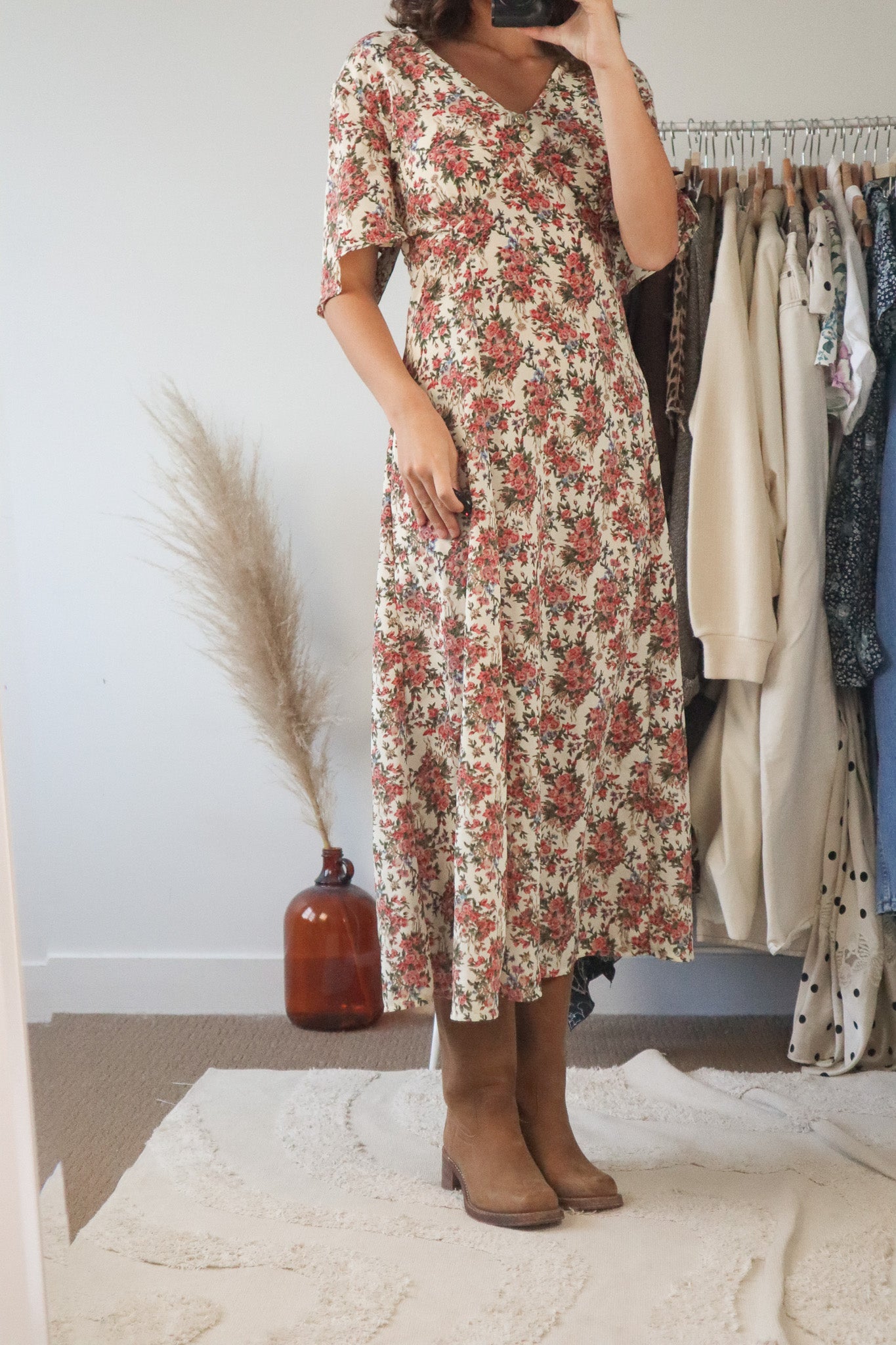 Made in Canada x Vintage x Floral Maxi Dress (10)