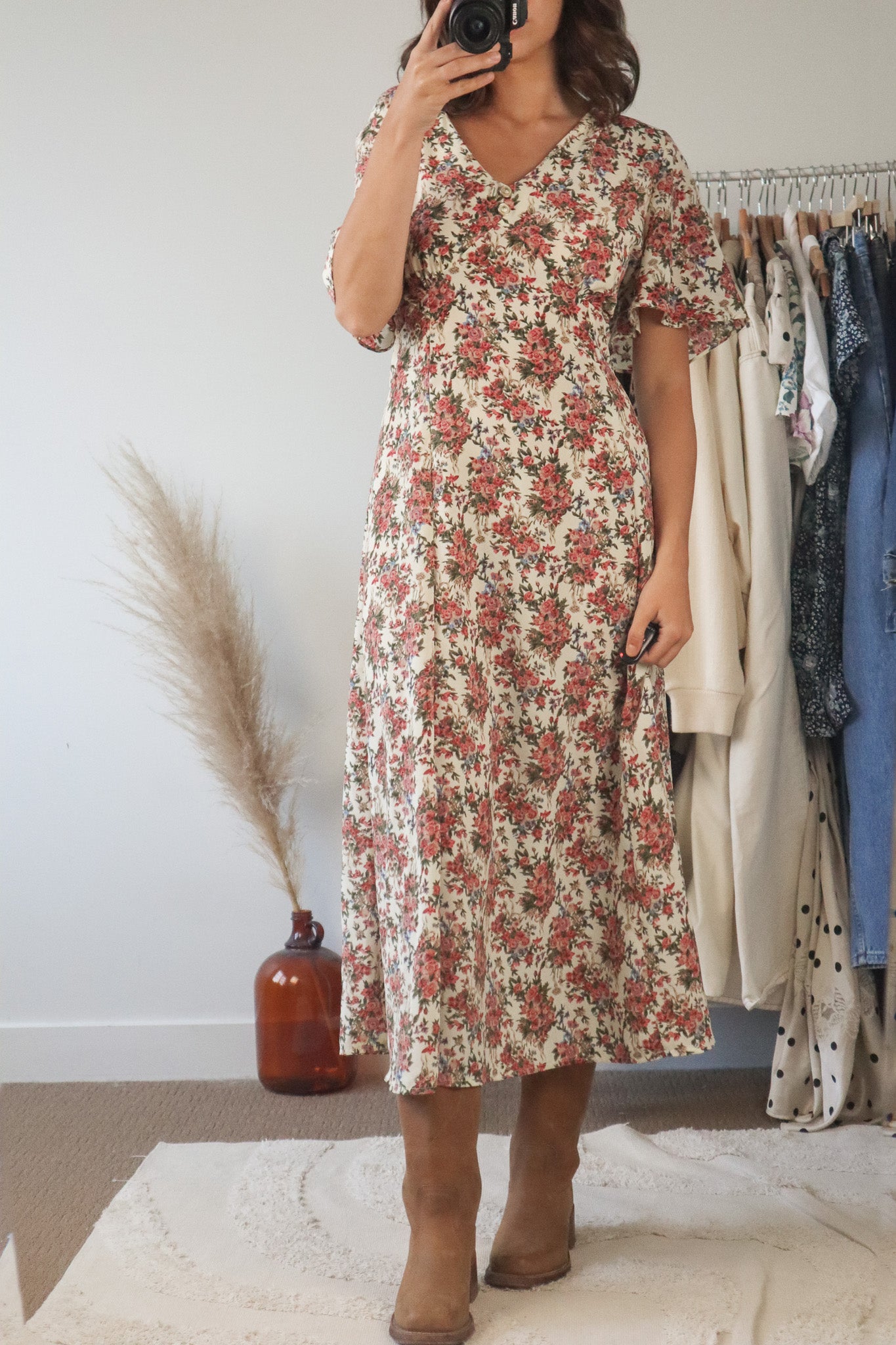 Made in Canada x Vintage x Floral Maxi Dress (10)