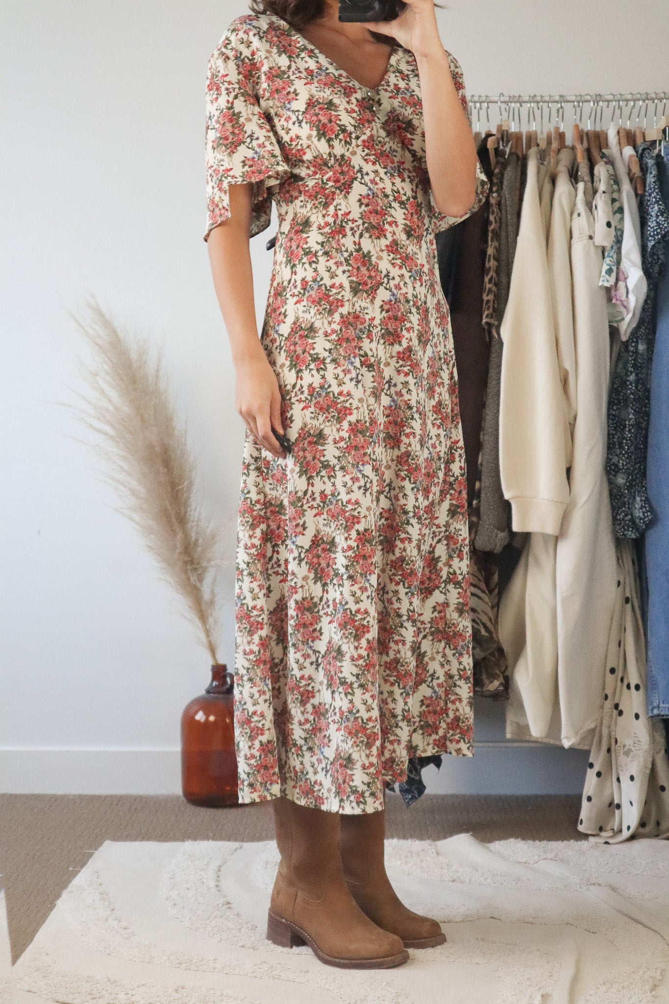Made in Canada x Vintage x Floral Maxi Dress (10)