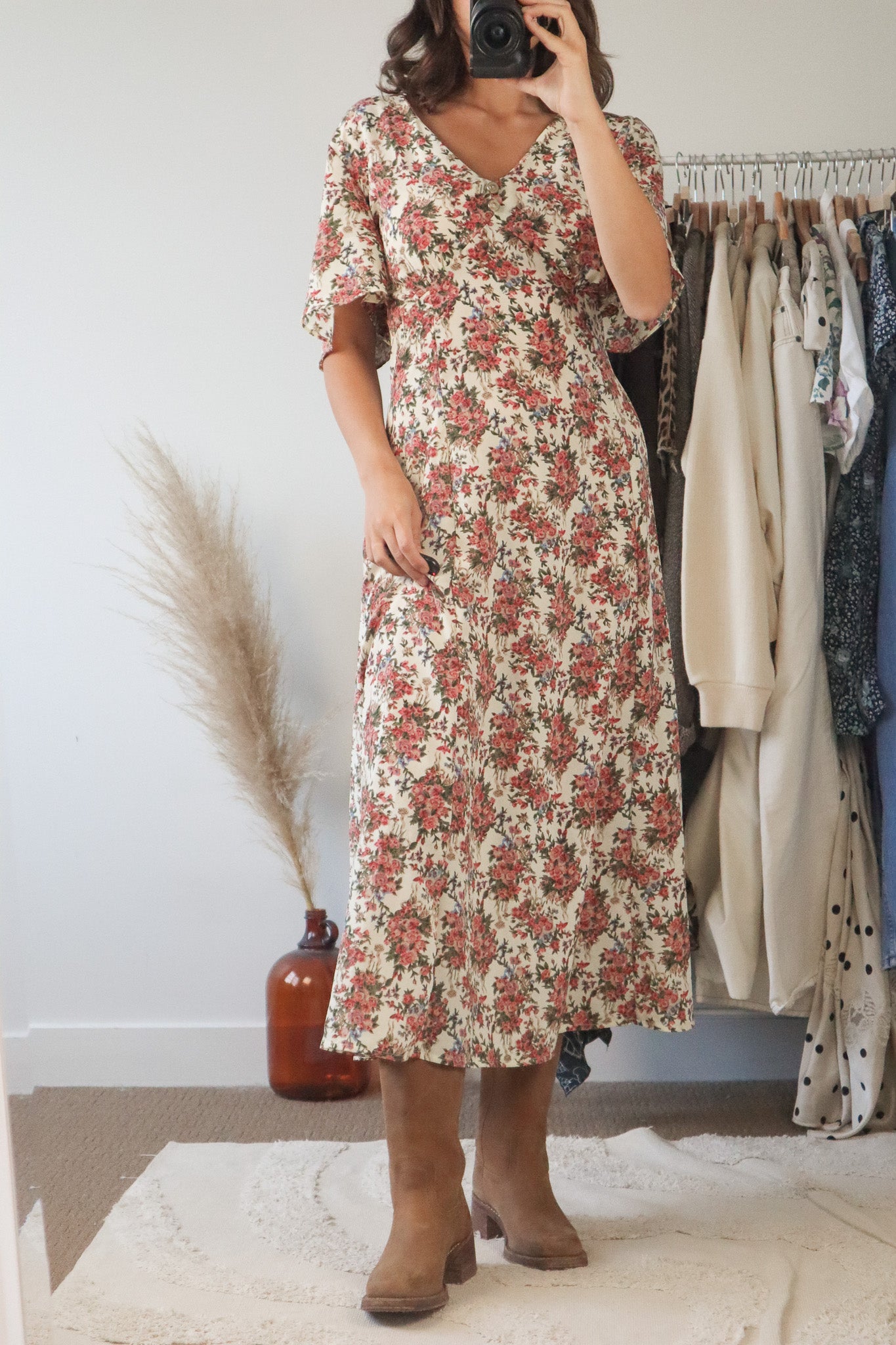Made in Canada x Vintage x Floral Maxi Dress (10)