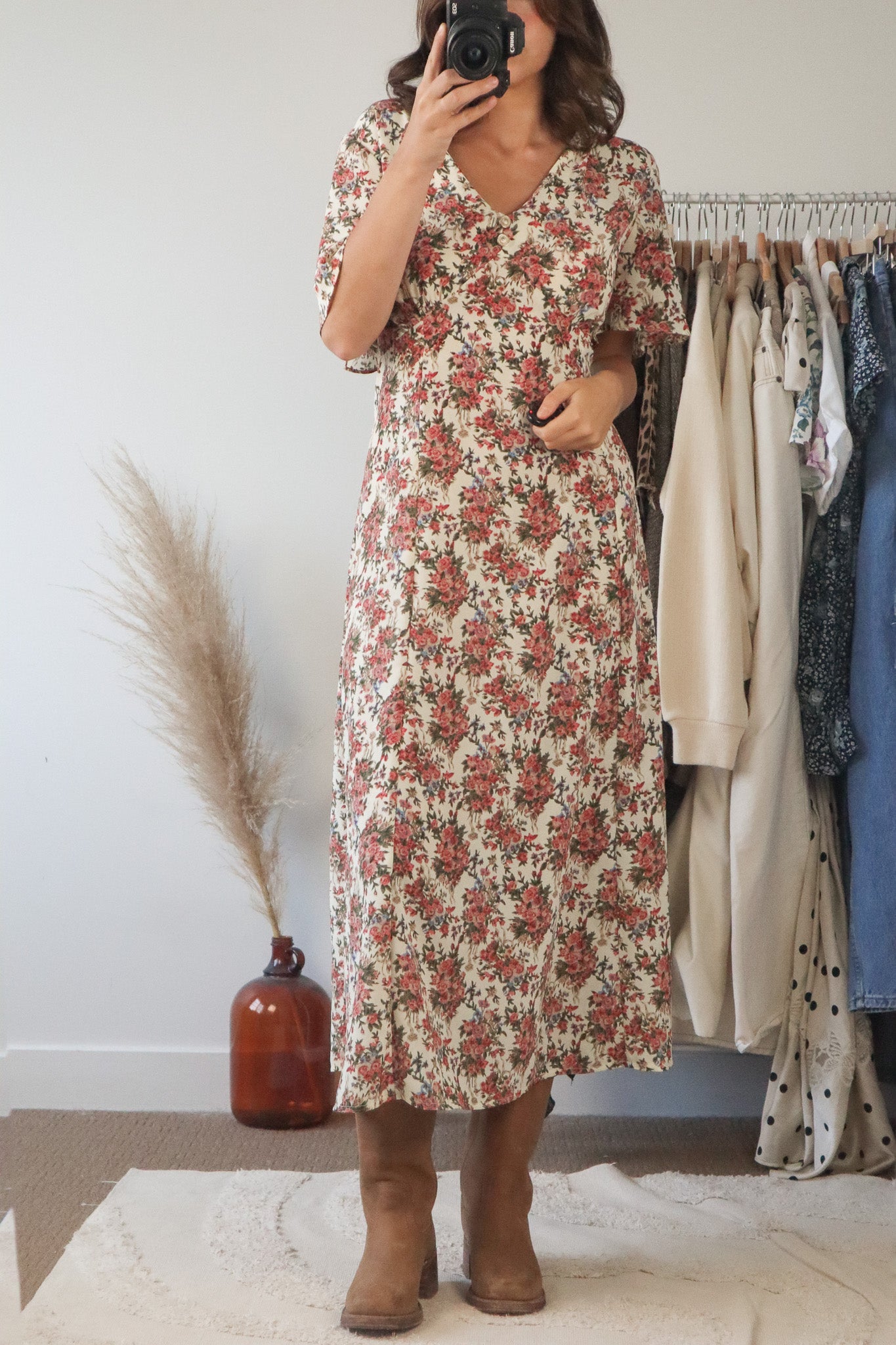 Made in Canada x Vintage x Floral Maxi Dress (10)
