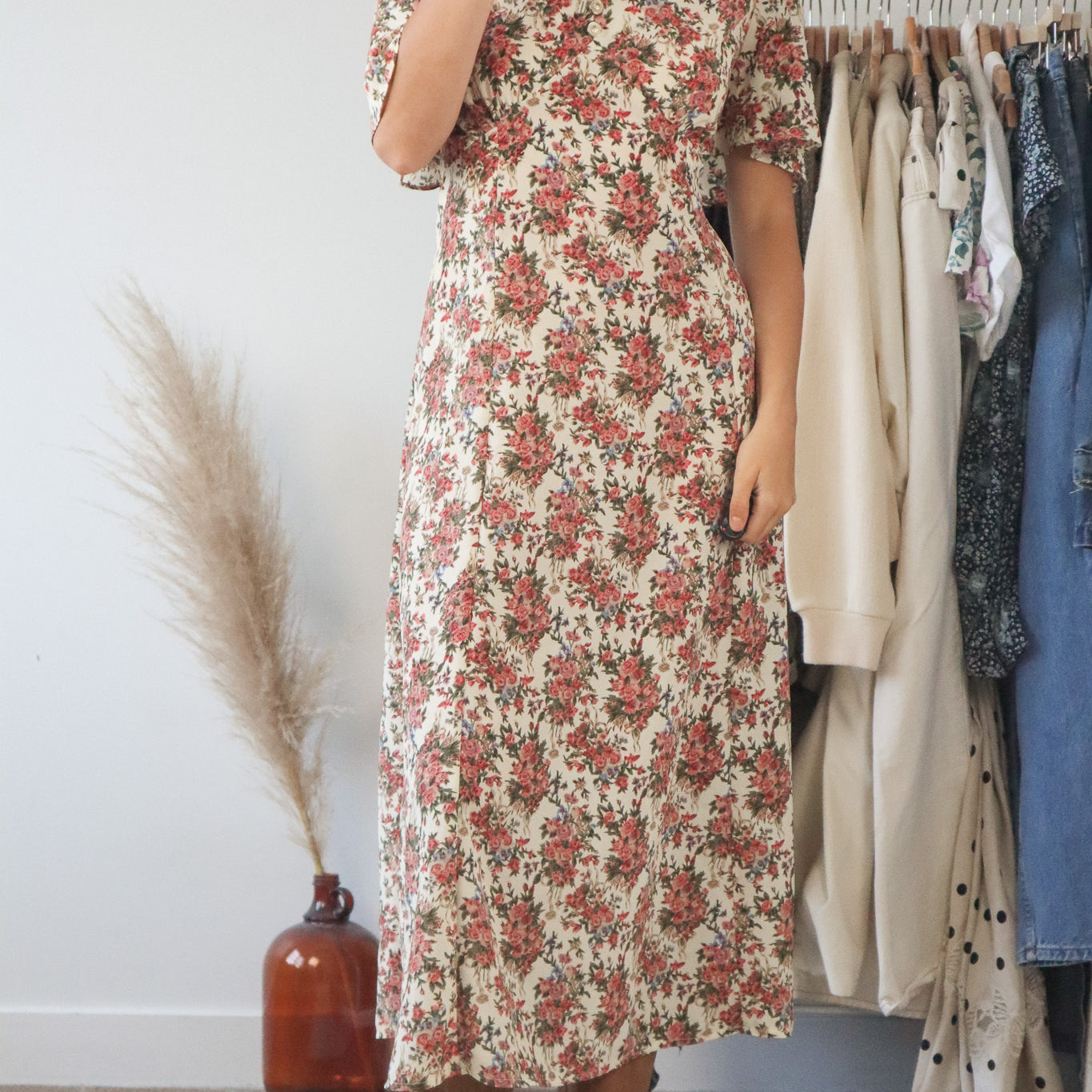 Made in Canada x Vintage x Floral Maxi Dress (10)