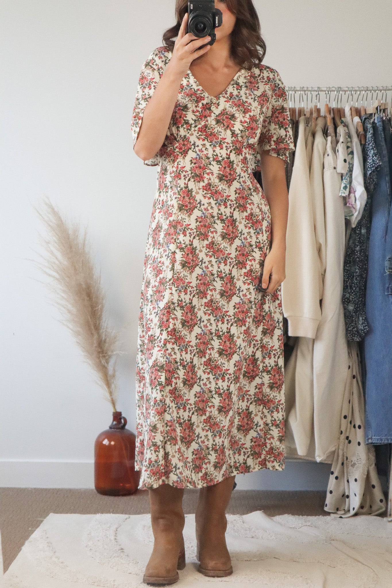 Made in Canada x Vintage x Floral Maxi Dress (10)