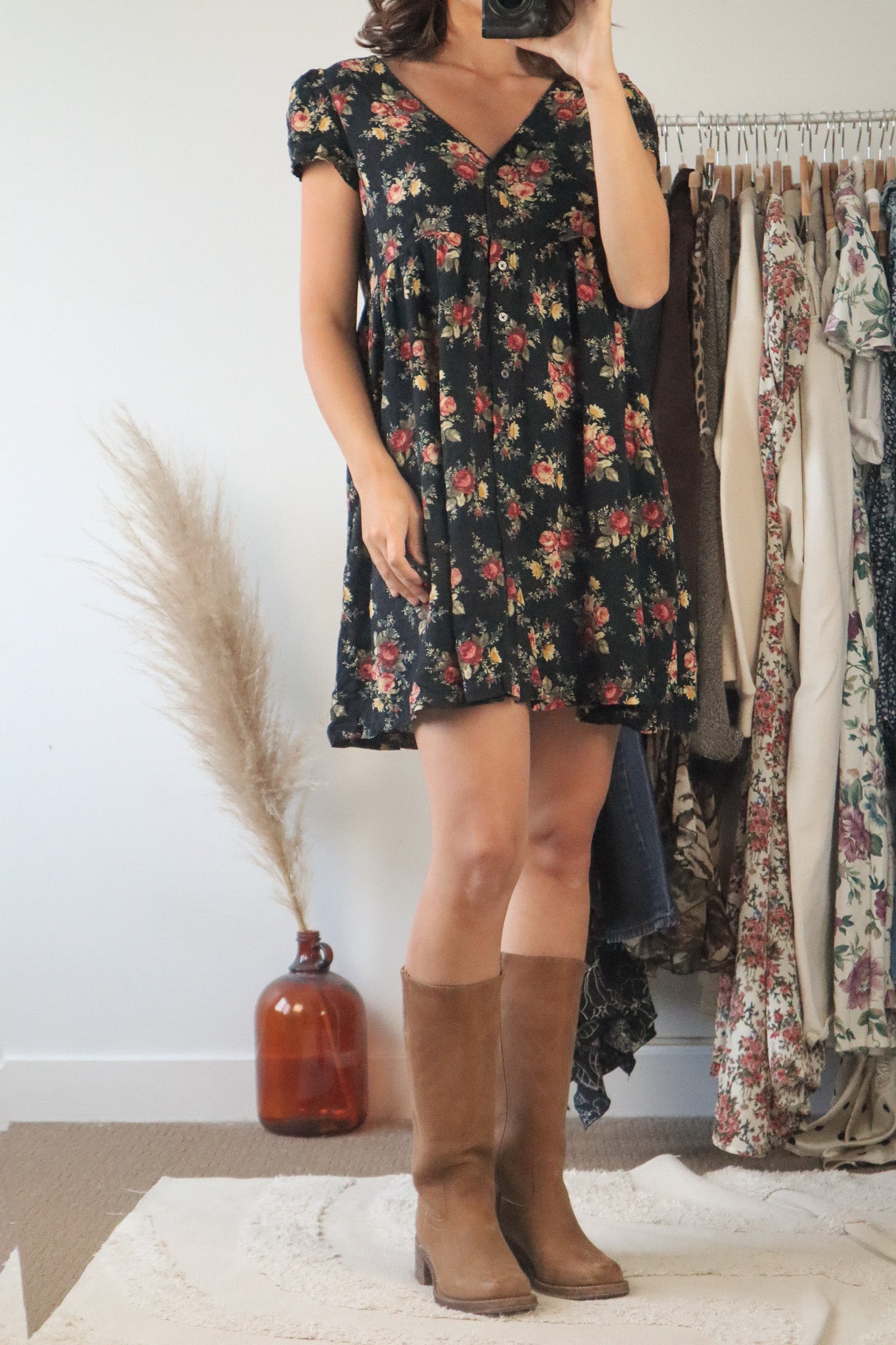 Ralph Lauren x Floral Babydoll Dress (M)