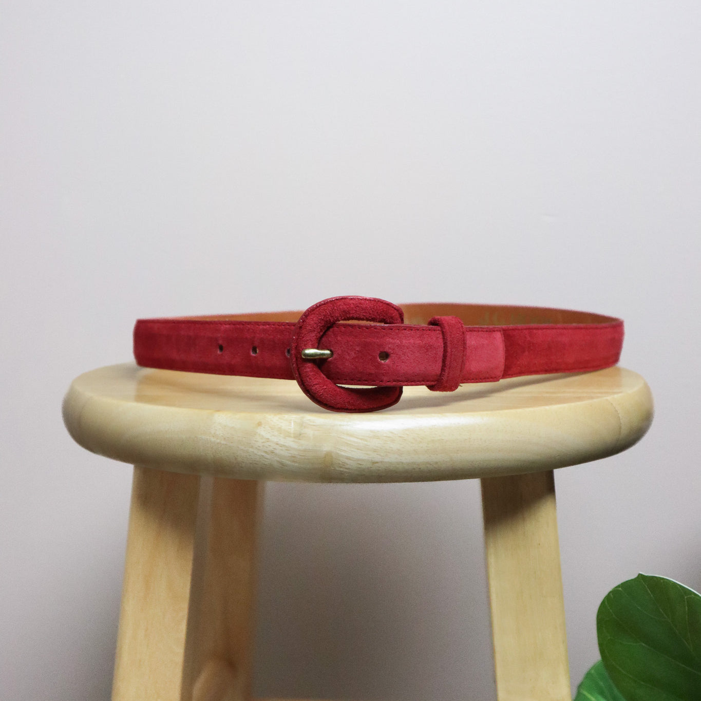 Vintage x Suede Belt (S)