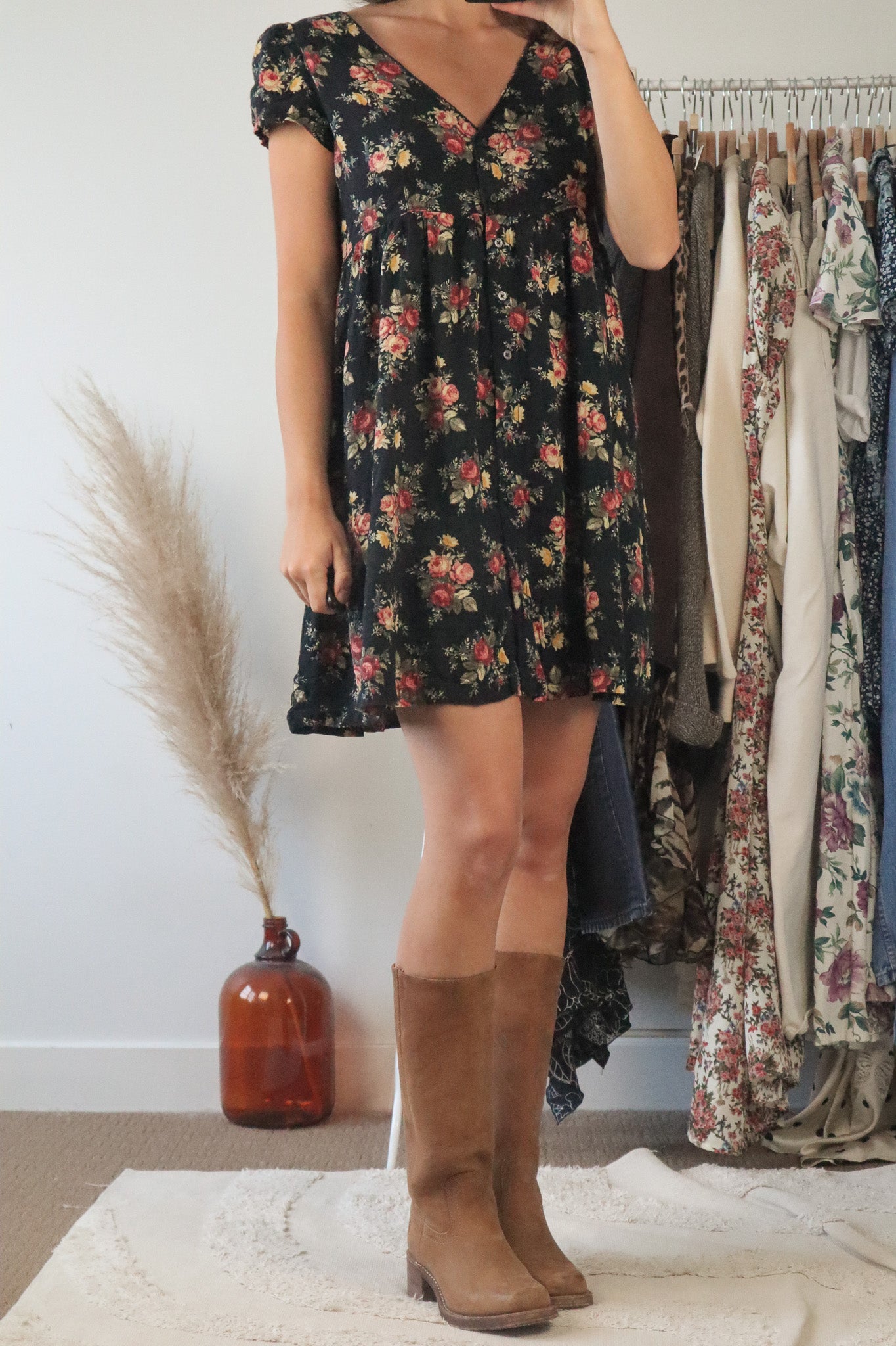Ralph Lauren x Floral Babydoll Dress (M)