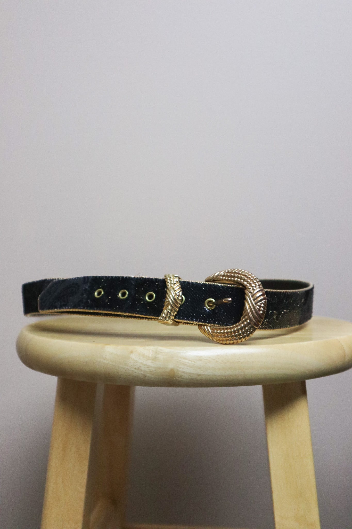 Vintage x Patchwork/Floral Belt (M)