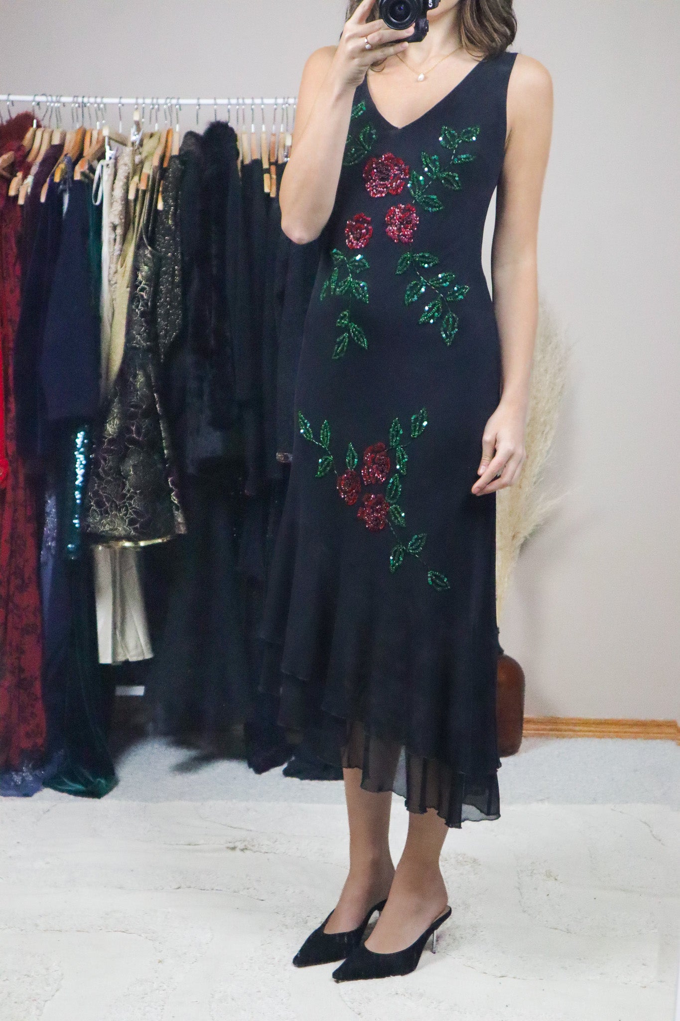 Vintage x Floral Beaded Maxi Dress (4)