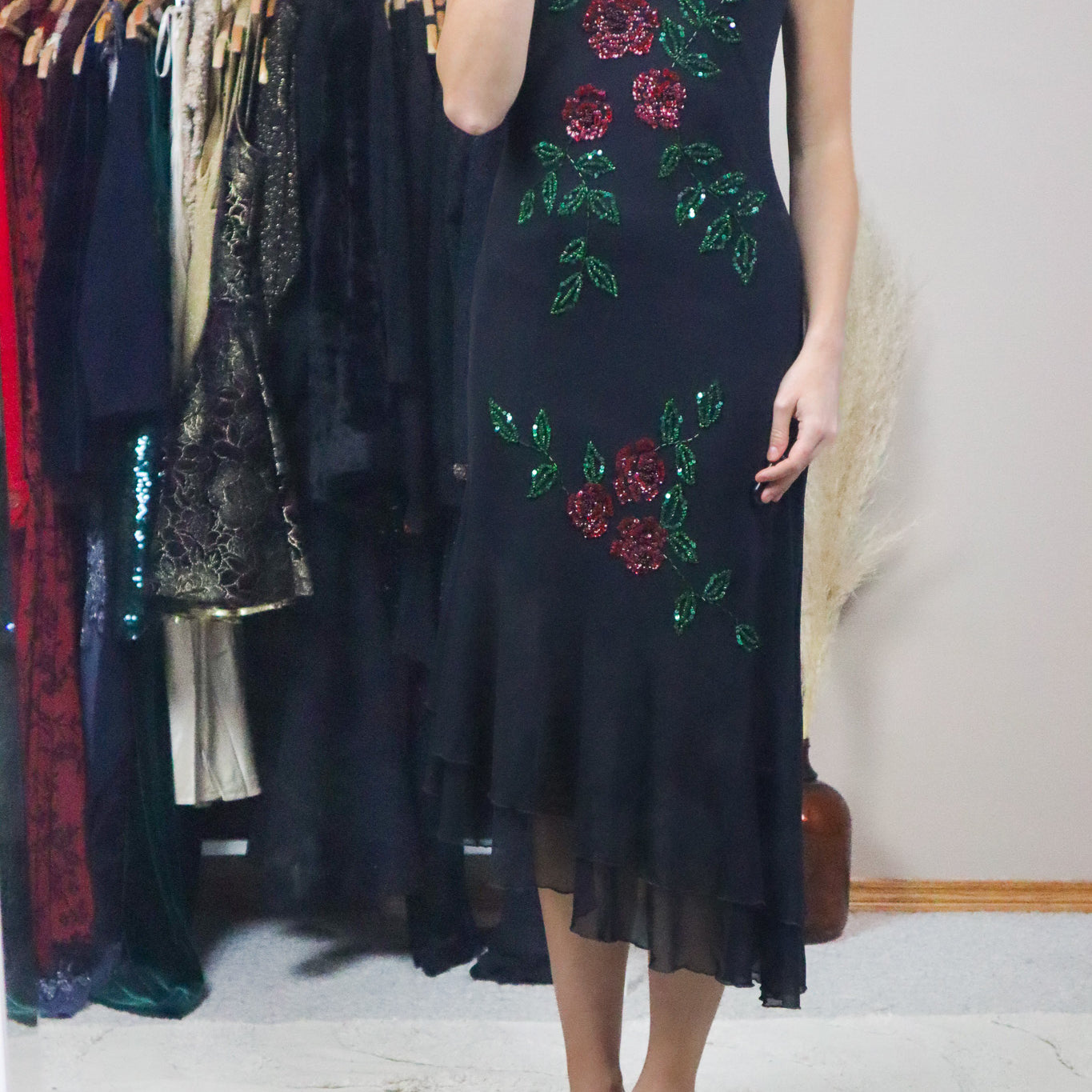 Vintage x Floral Beaded Maxi Dress (4)