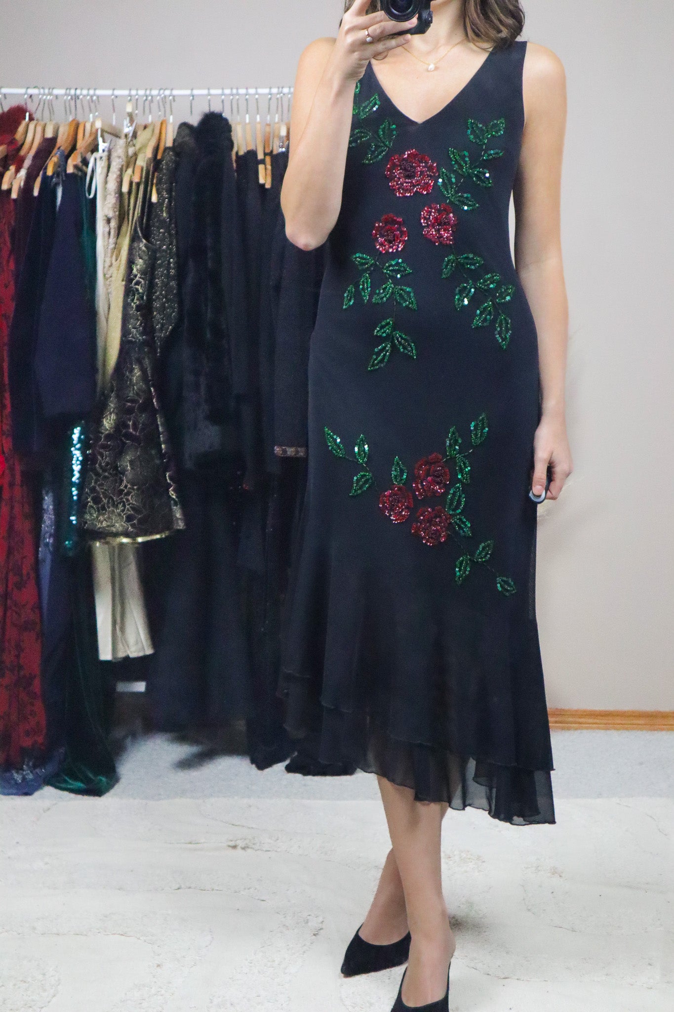 Vintage x Floral Beaded Maxi Dress (4)