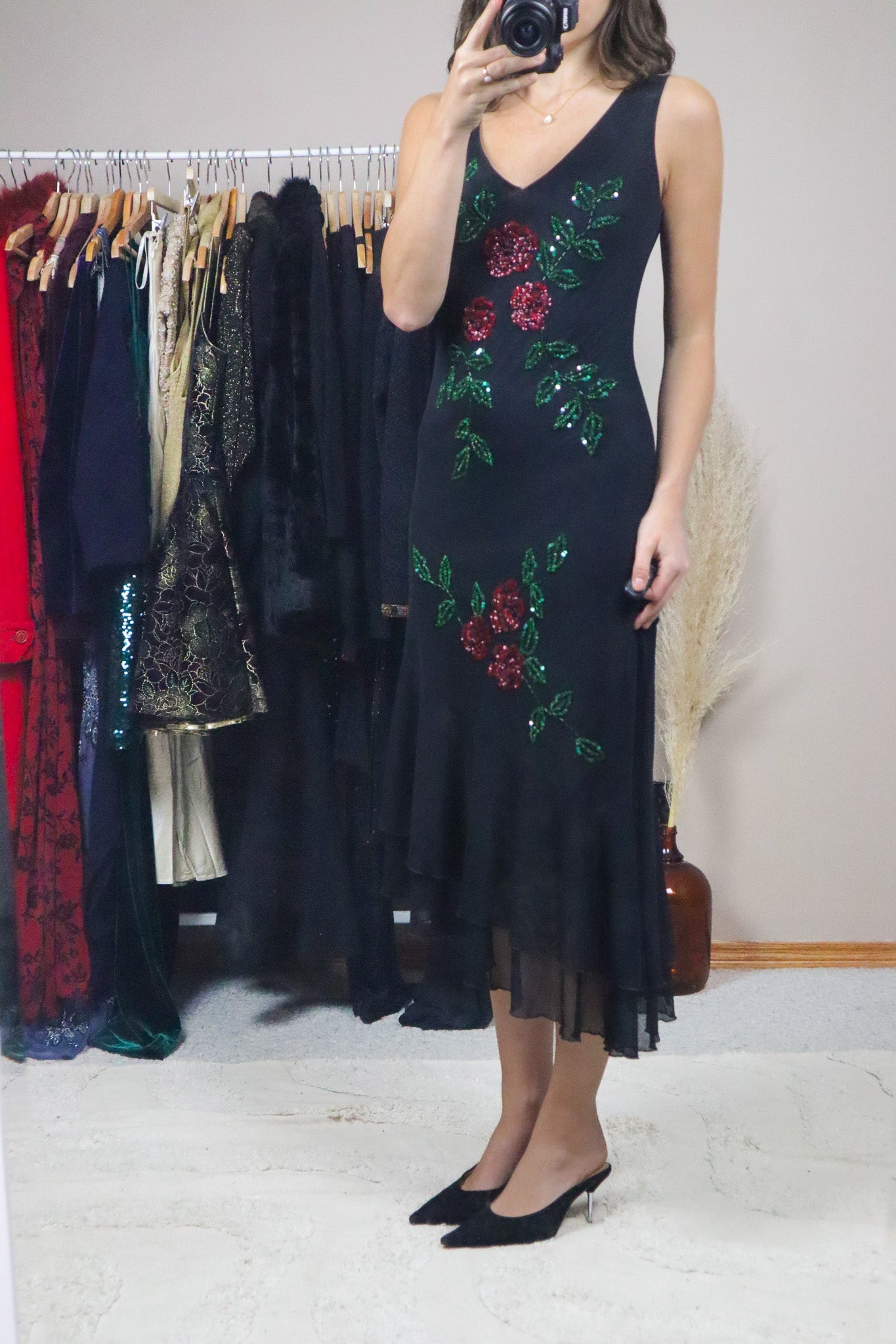 Vintage x Floral Beaded Maxi Dress (4)