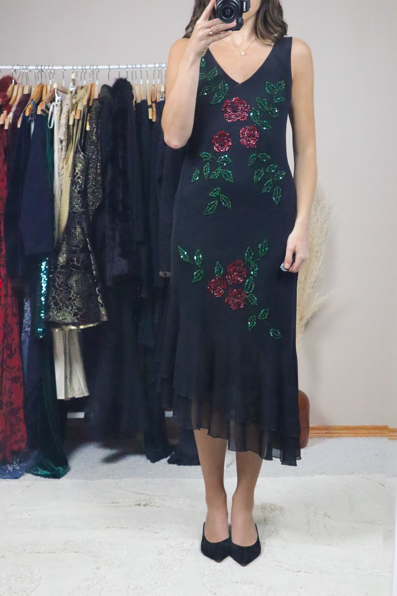 Vintage x Floral Beaded Maxi Dress (4)