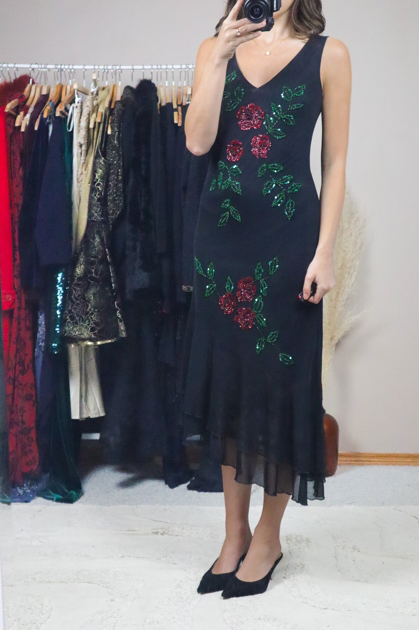 Vintage x Floral Beaded Maxi Dress (4)