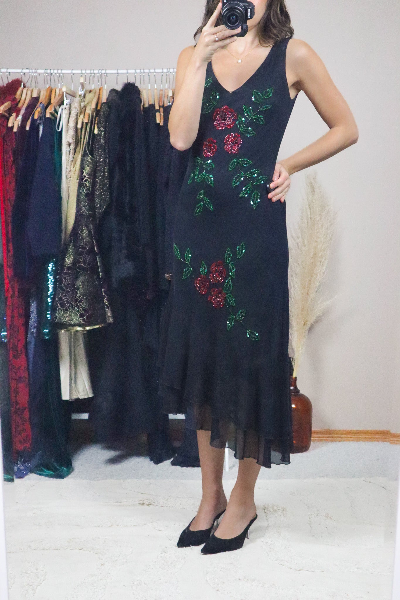 Vintage x Floral Beaded Maxi Dress (4)