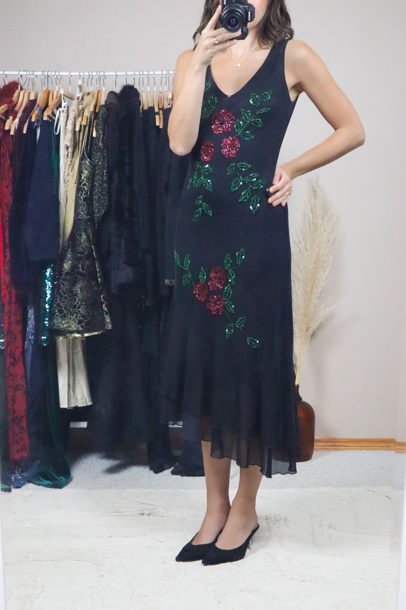 Vintage x Floral Beaded Maxi Dress (4)