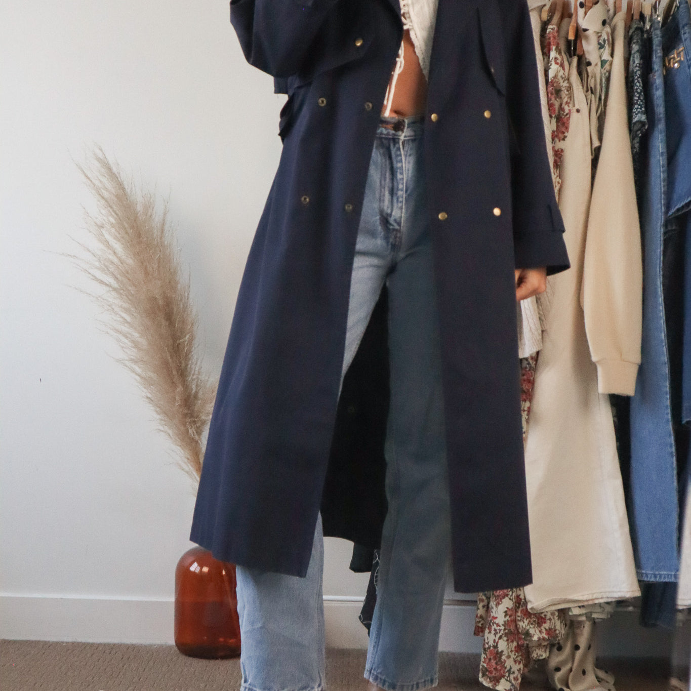 Vintage x Trench Coat (S)