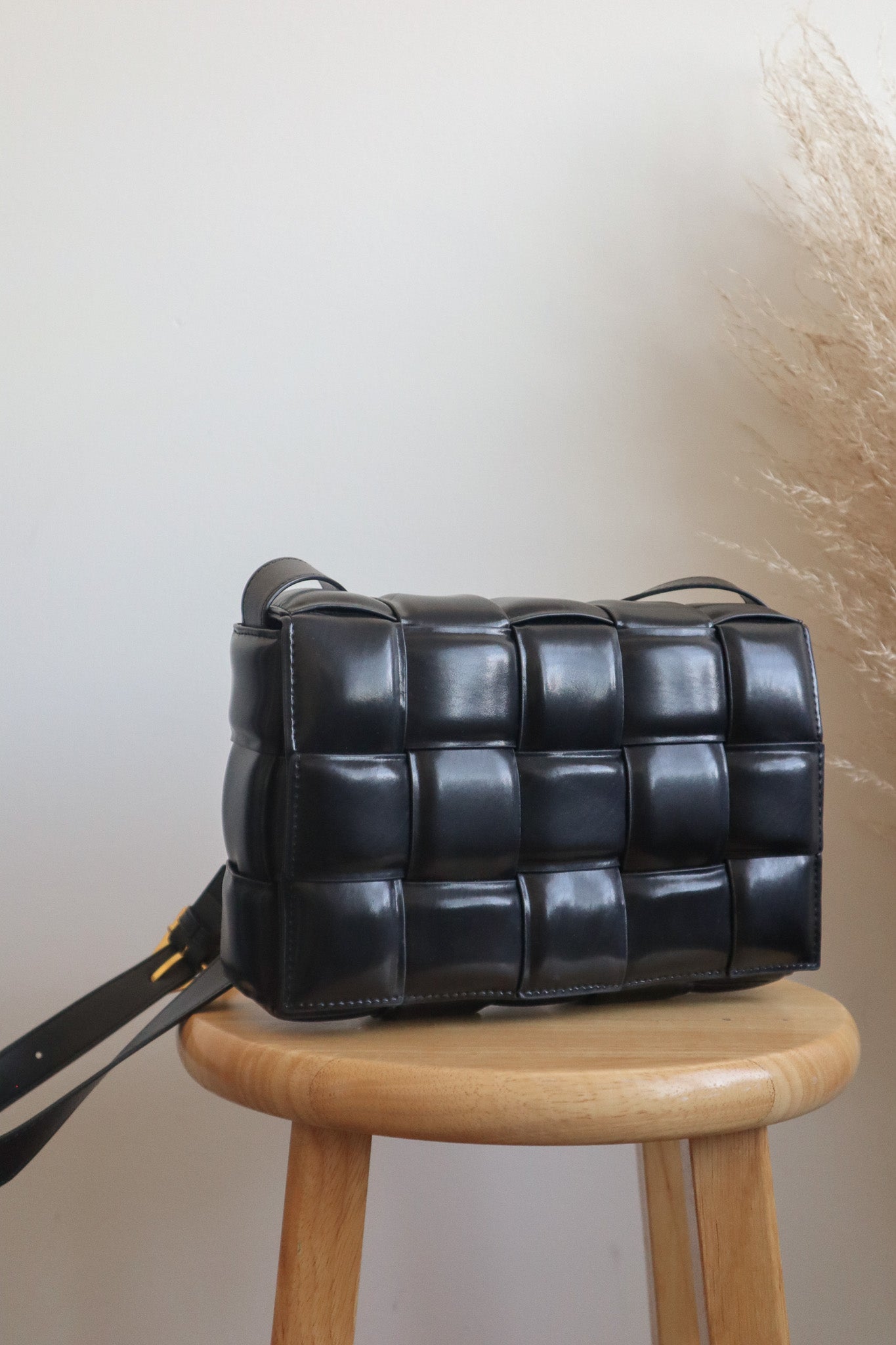 Modern x Leather Woven Purse