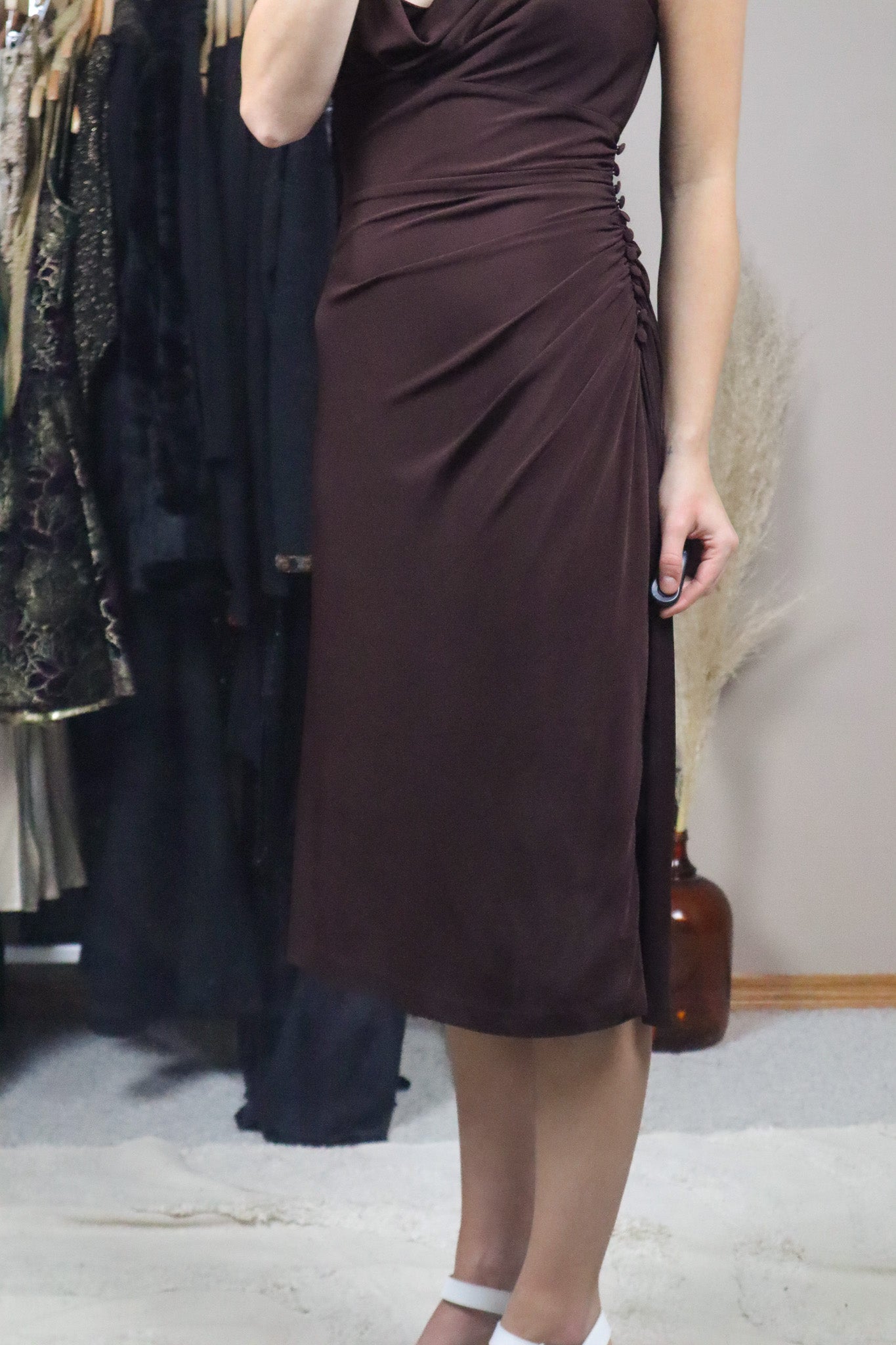Vintage x Cowl Neck Midi Dress (10)