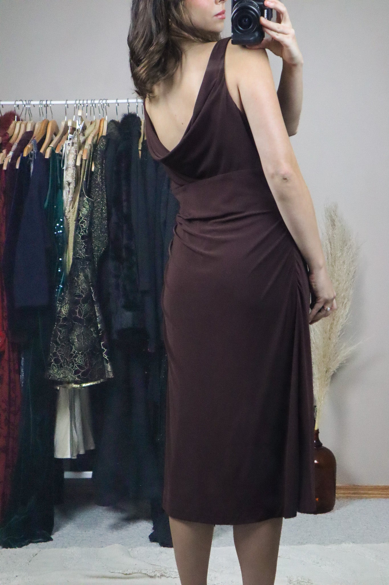 Vintage x Cowl Neck Midi Dress (10)