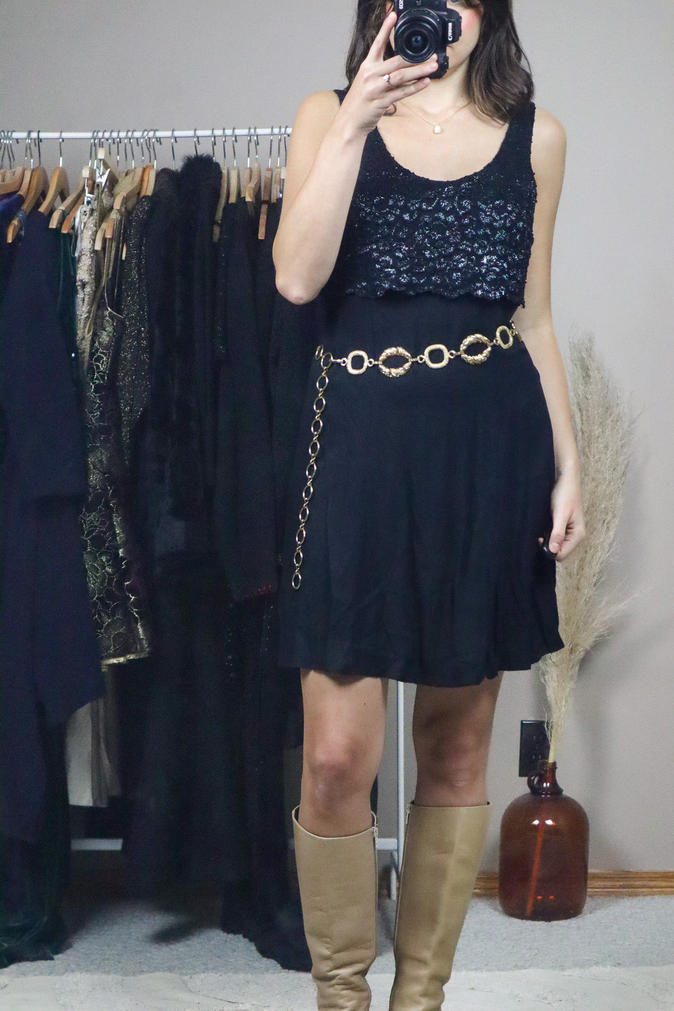 Vintage x Gold Chain Belt (XS-M)