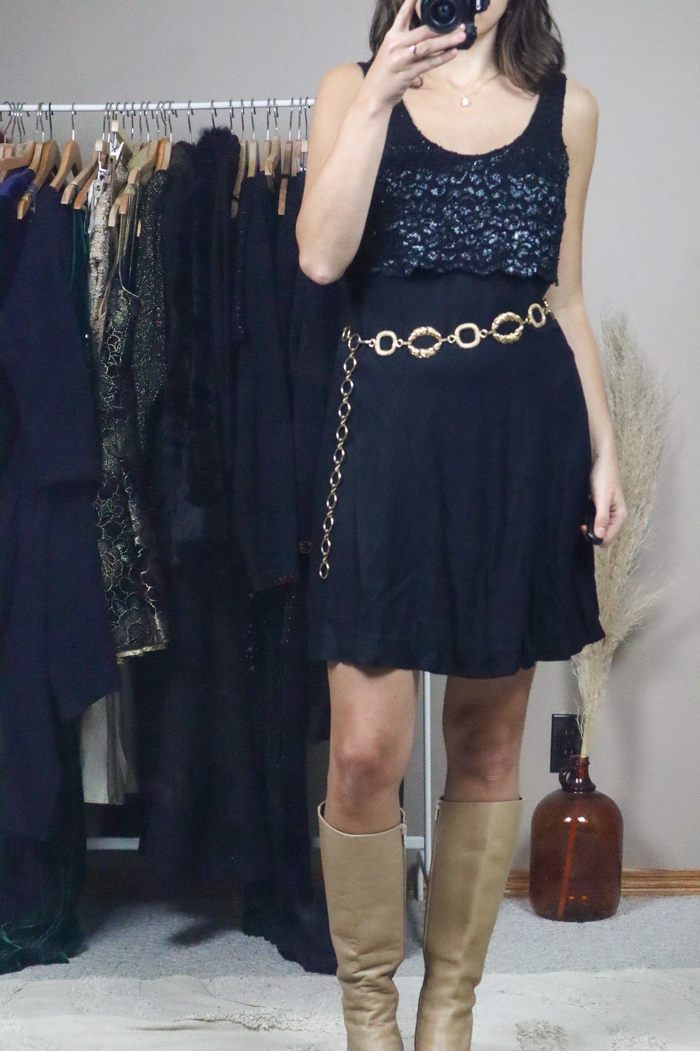 Vintage x Gold Chain Belt (XS-M)