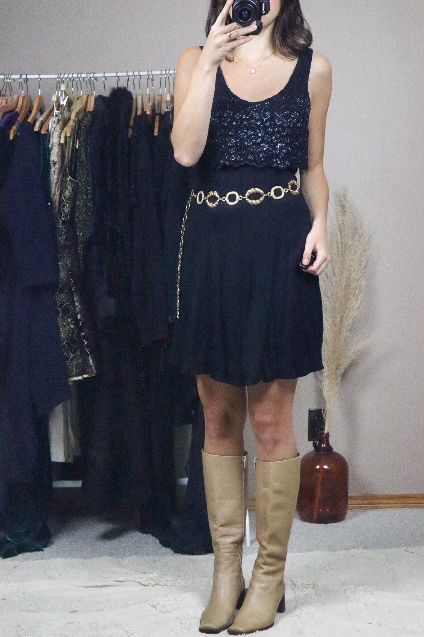 Vintage x Gold Chain Belt (XS-M)