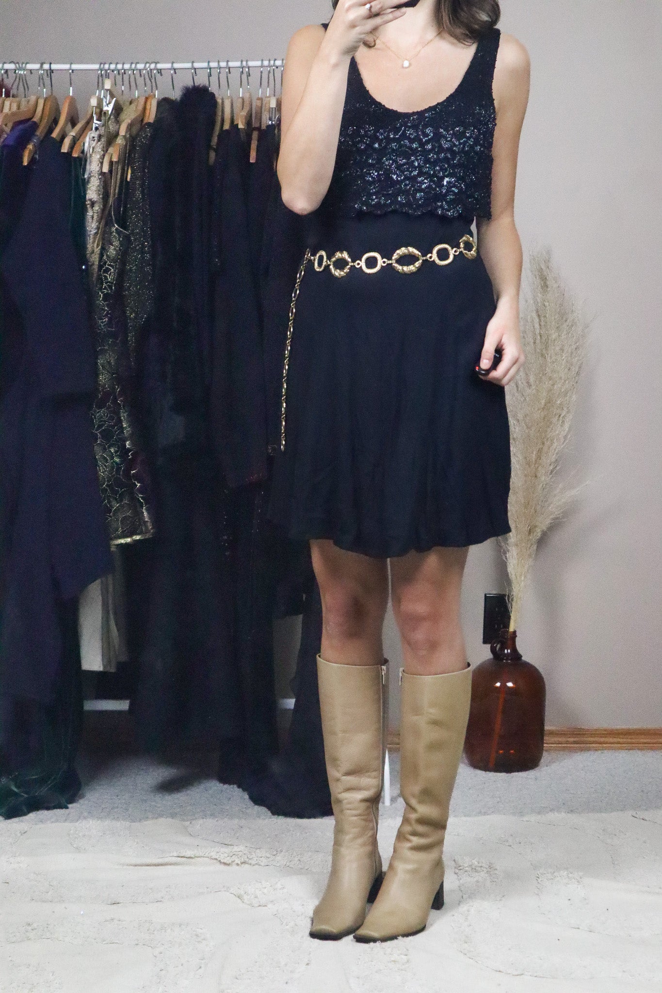 Vintage x Gold Chain Belt (XS-M)