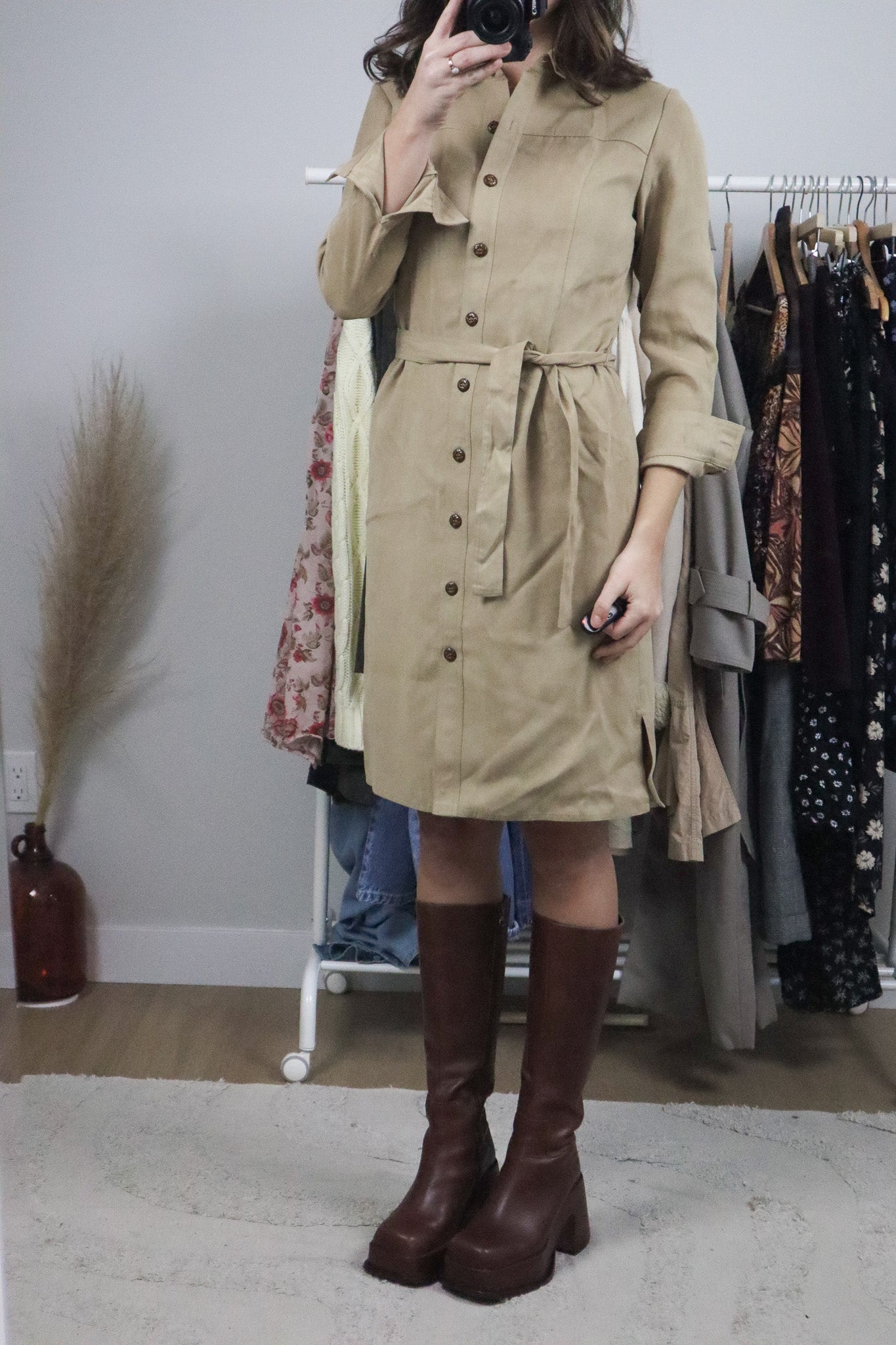 Vintage x Deadstock x Faux Suede Dress (4)