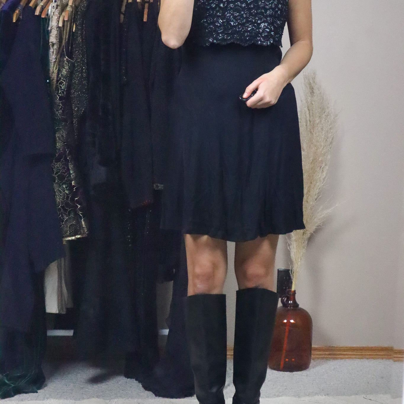 Made in Canada x Vintage x Lace Mini Dress (6)