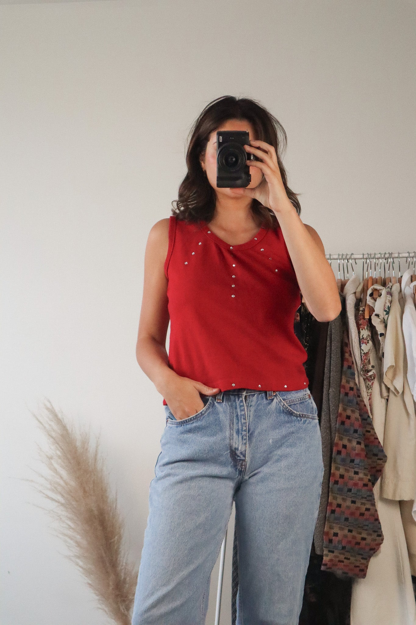 Vintage x Jewelled Tank (S/M)