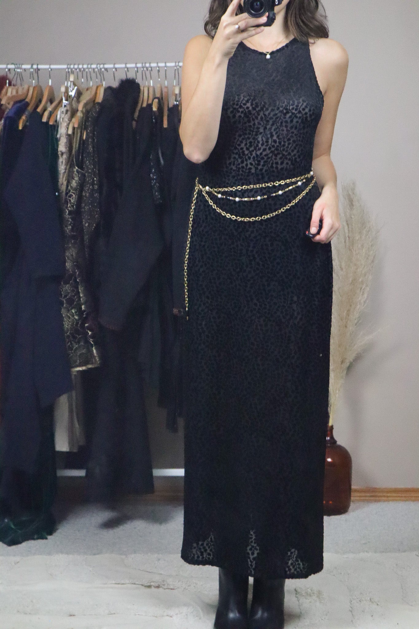 Vintage x Gold Beaded Chain Belt (XS-L)