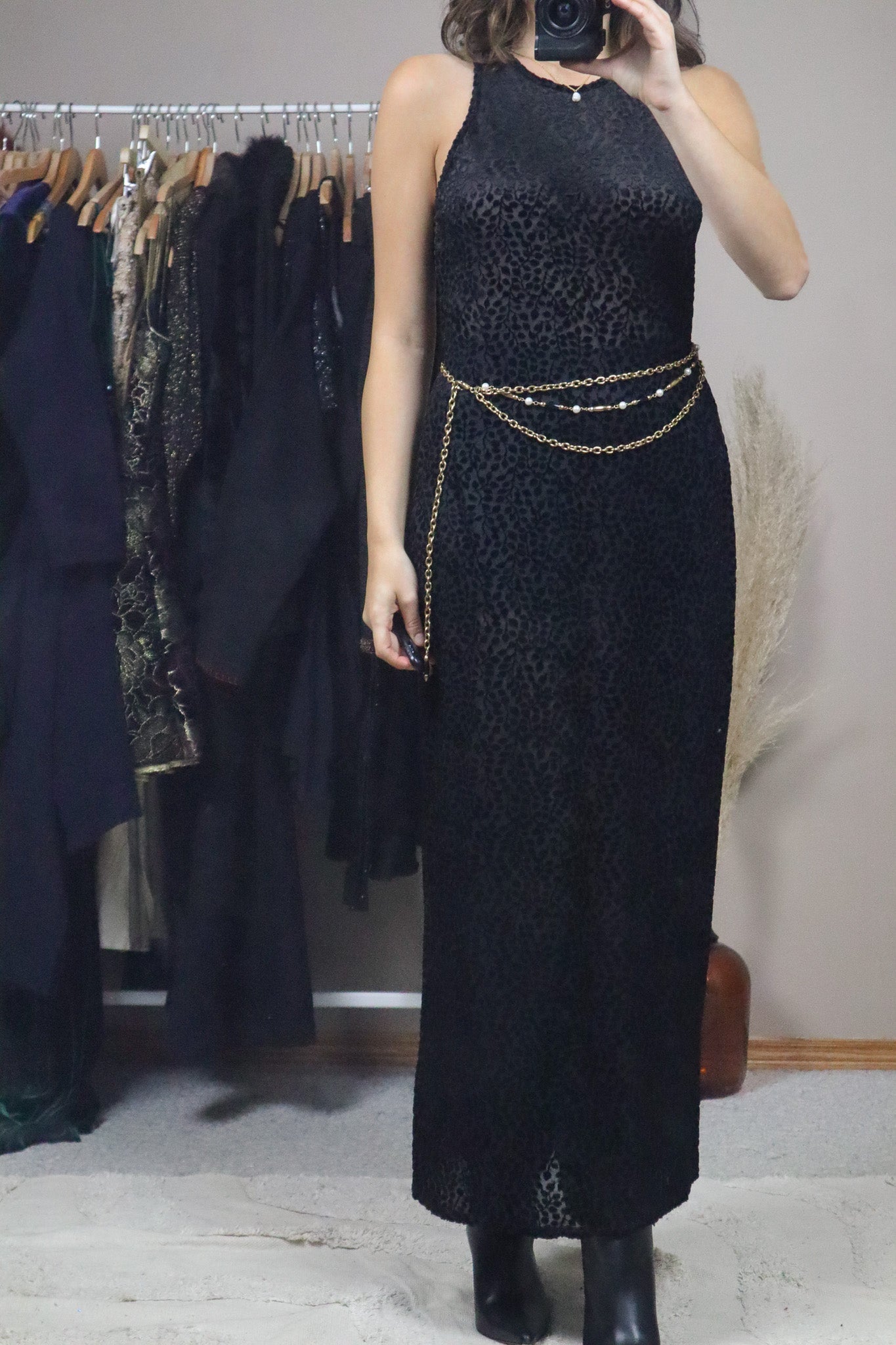 Vintage x Gold Beaded Chain Belt (XS-L)