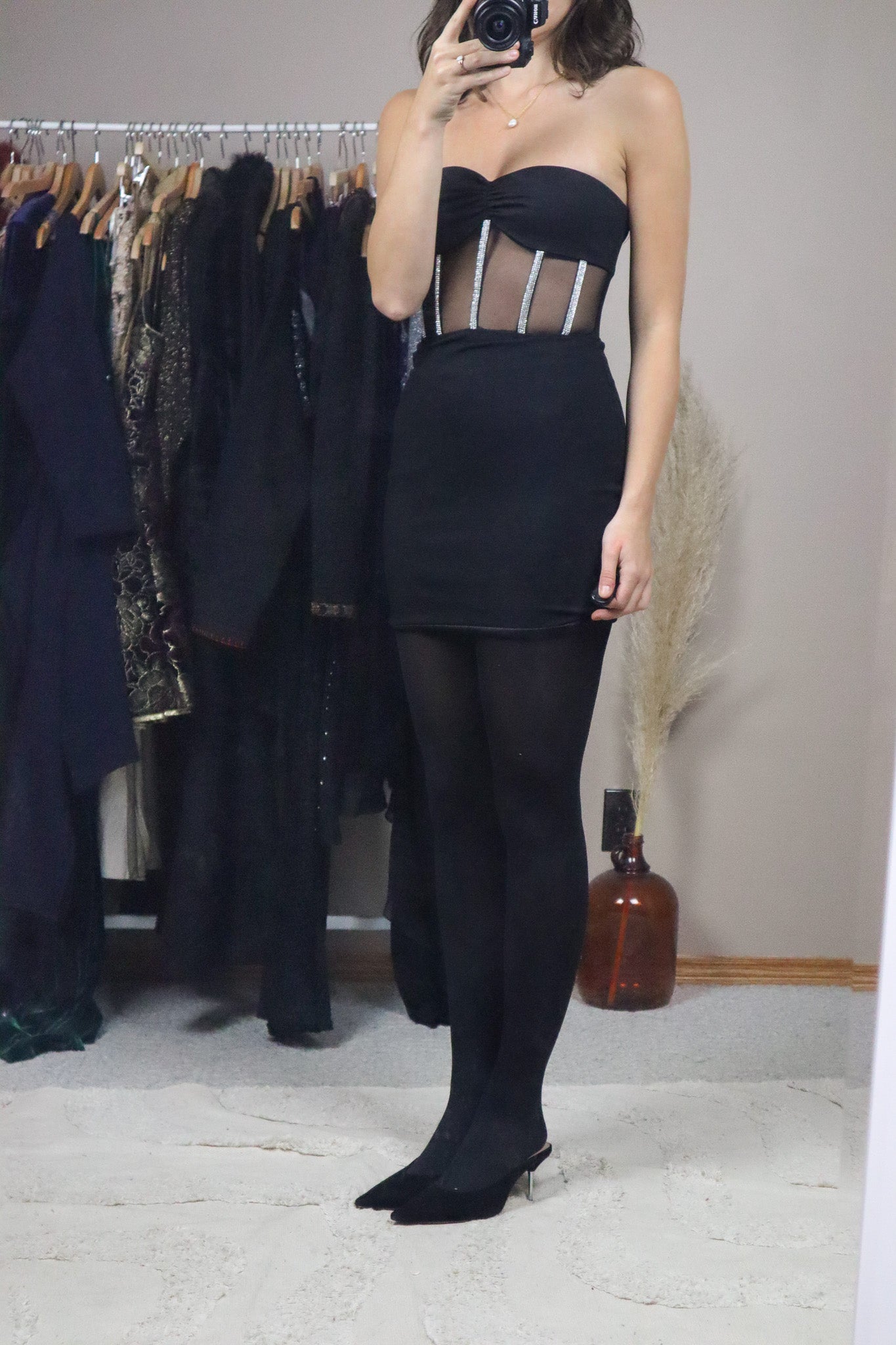 Meshki x Strapless Mini Dress (XS)