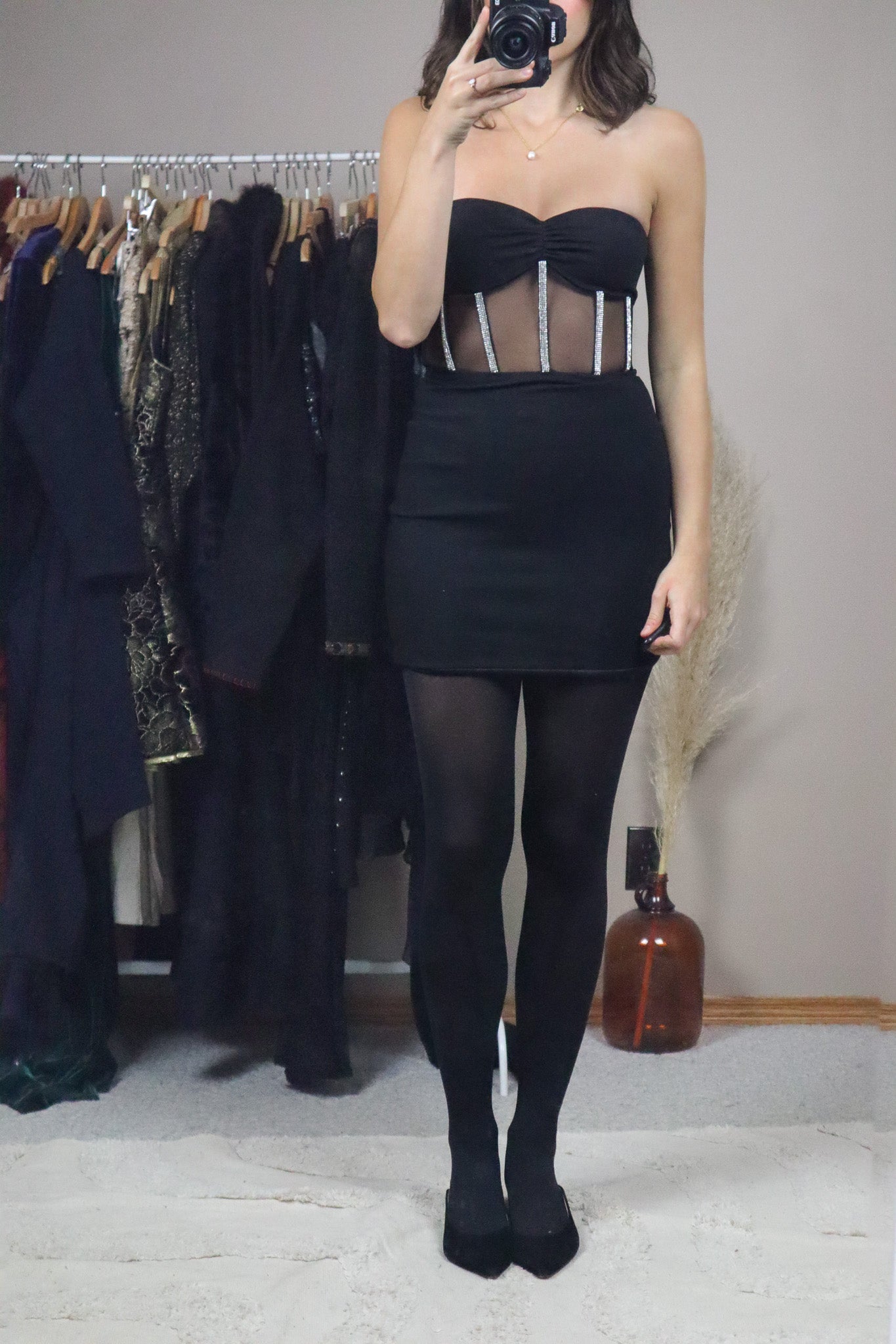 Meshki x Strapless Mini Dress (XS)