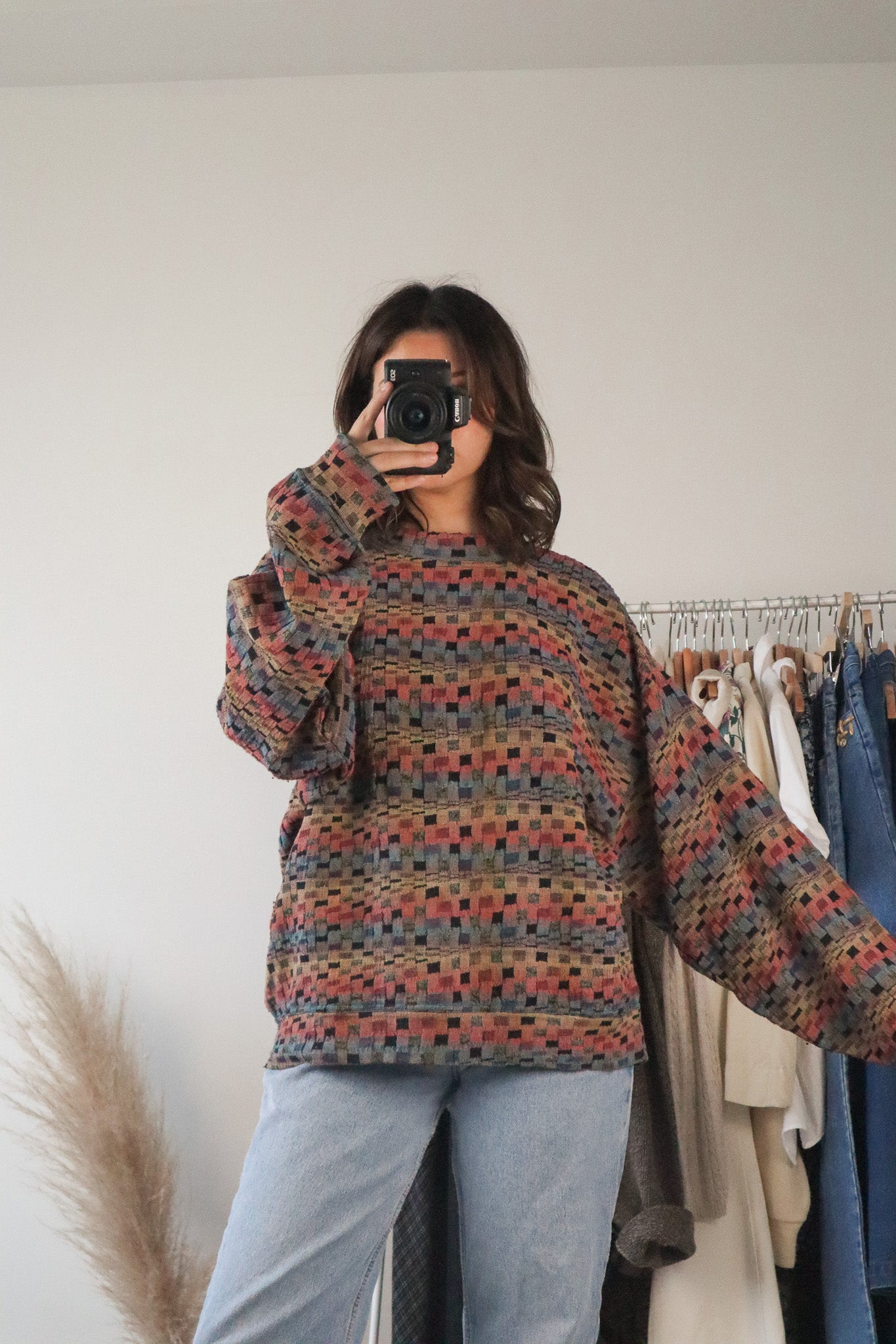 Vintage x Checkered Sweater (M/L)