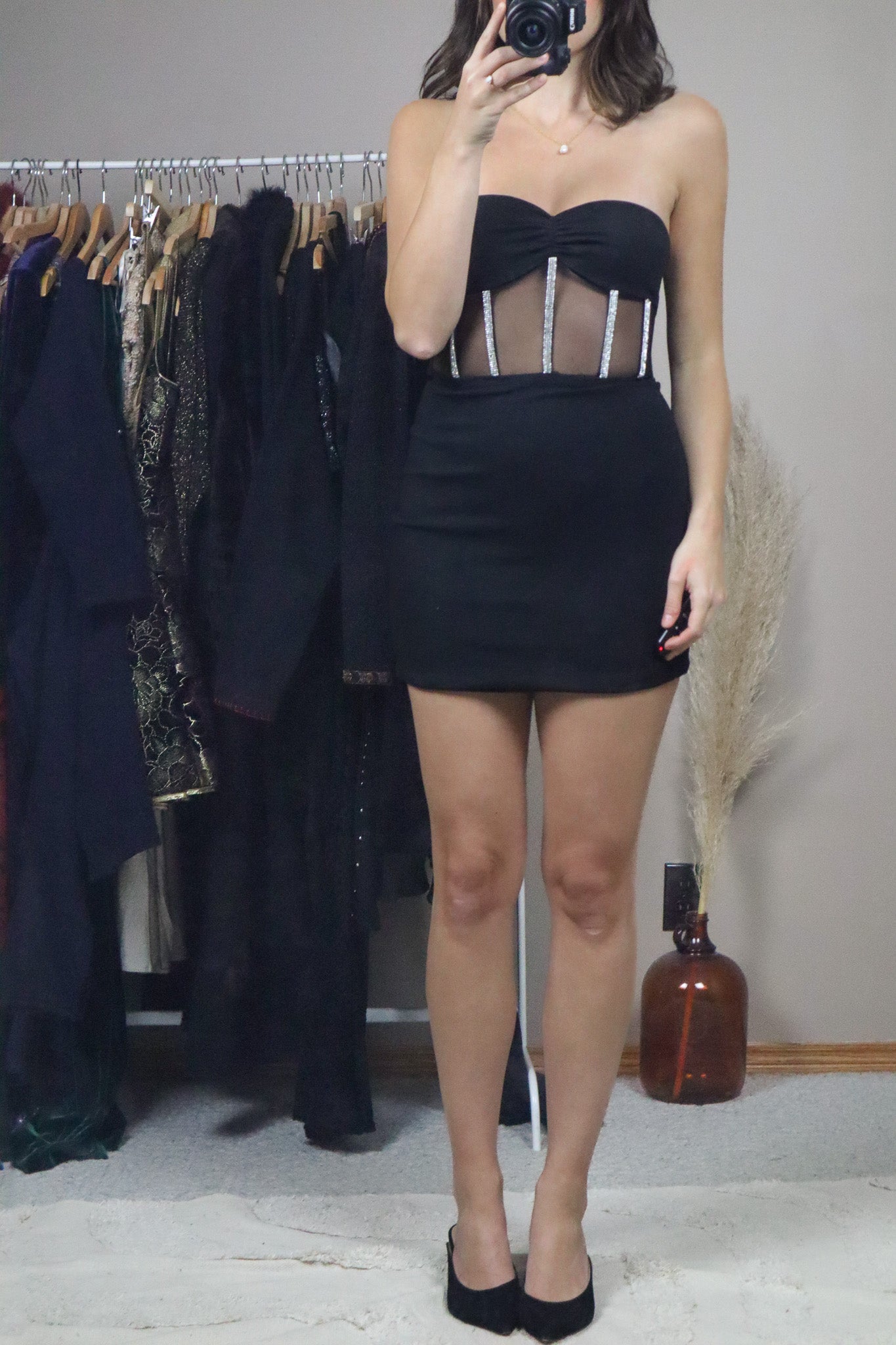 Meshki x Strapless Mini Dress (XS)