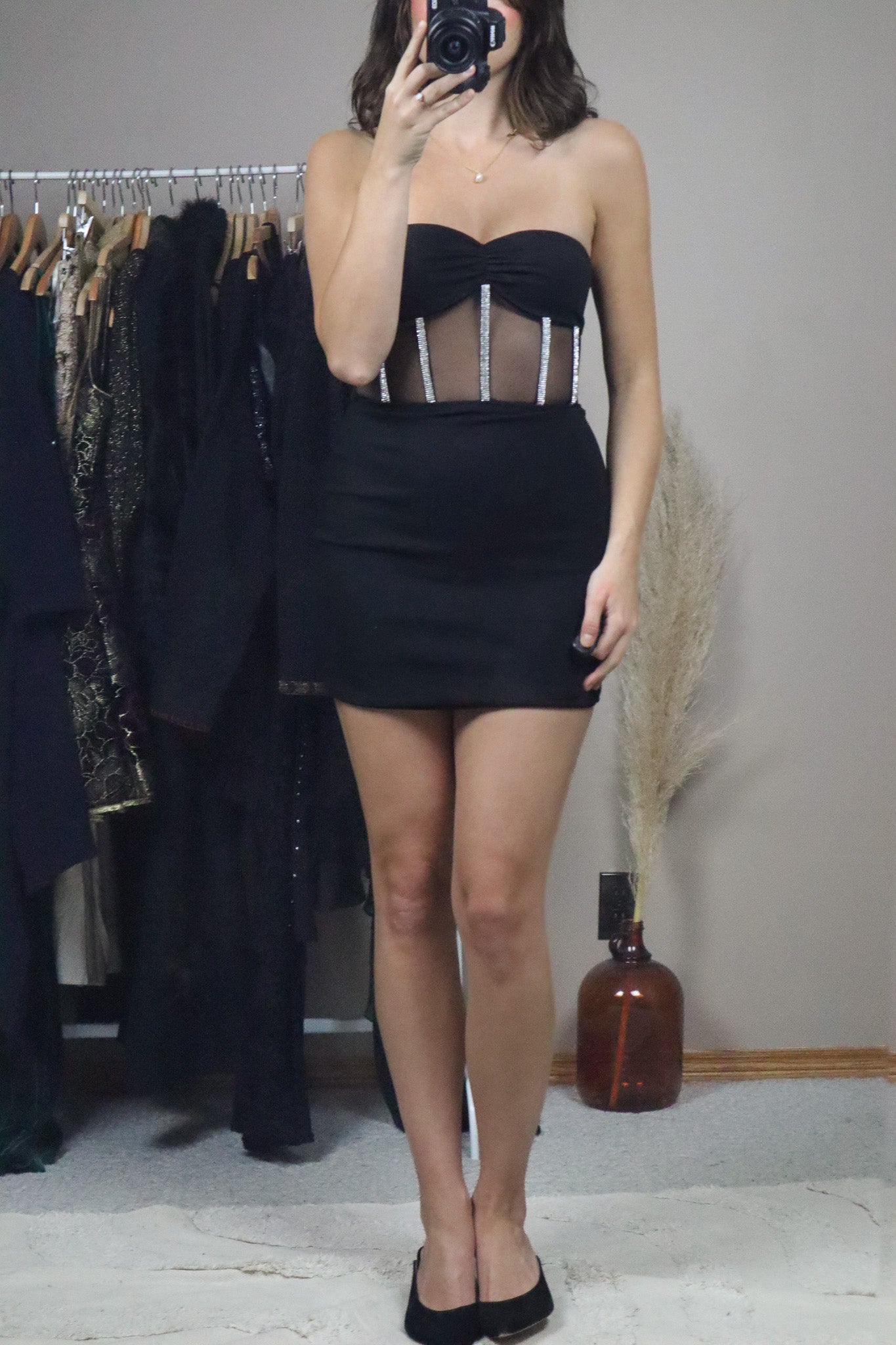 Meshki x Strapless Mini Dress (XS)