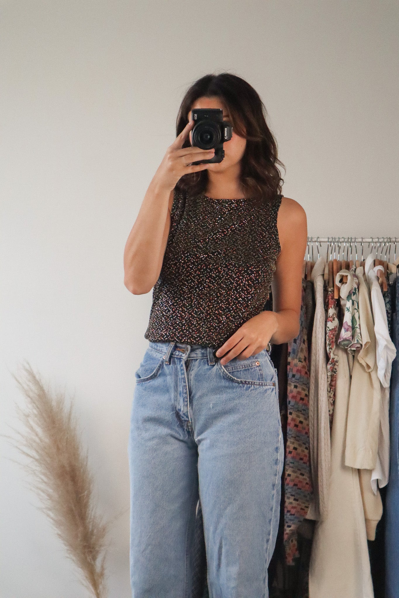 Made in Canada x Vintage x Sparkle Tank (S)