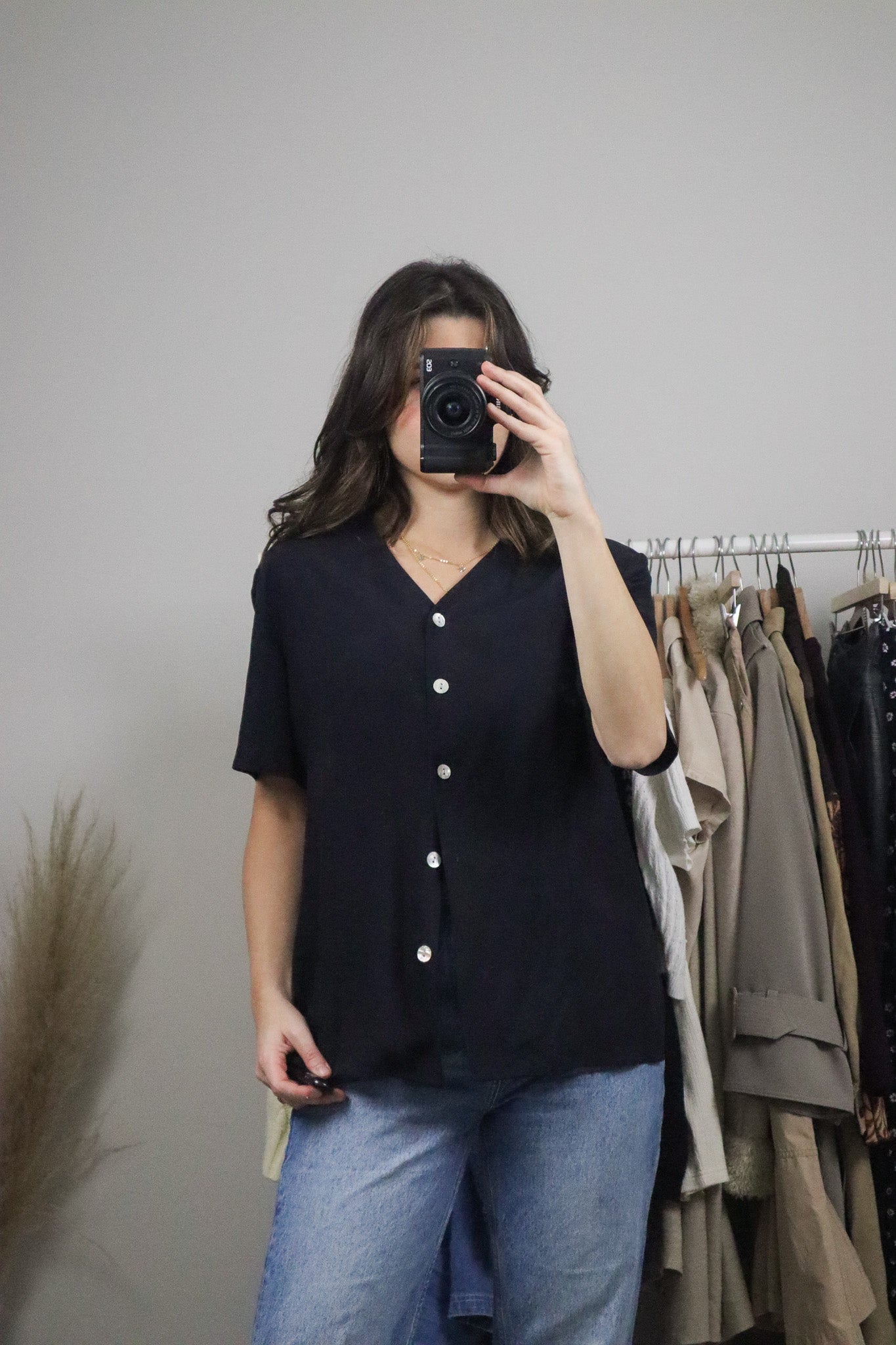 Vintage x Silk Button Up Blouse (12)