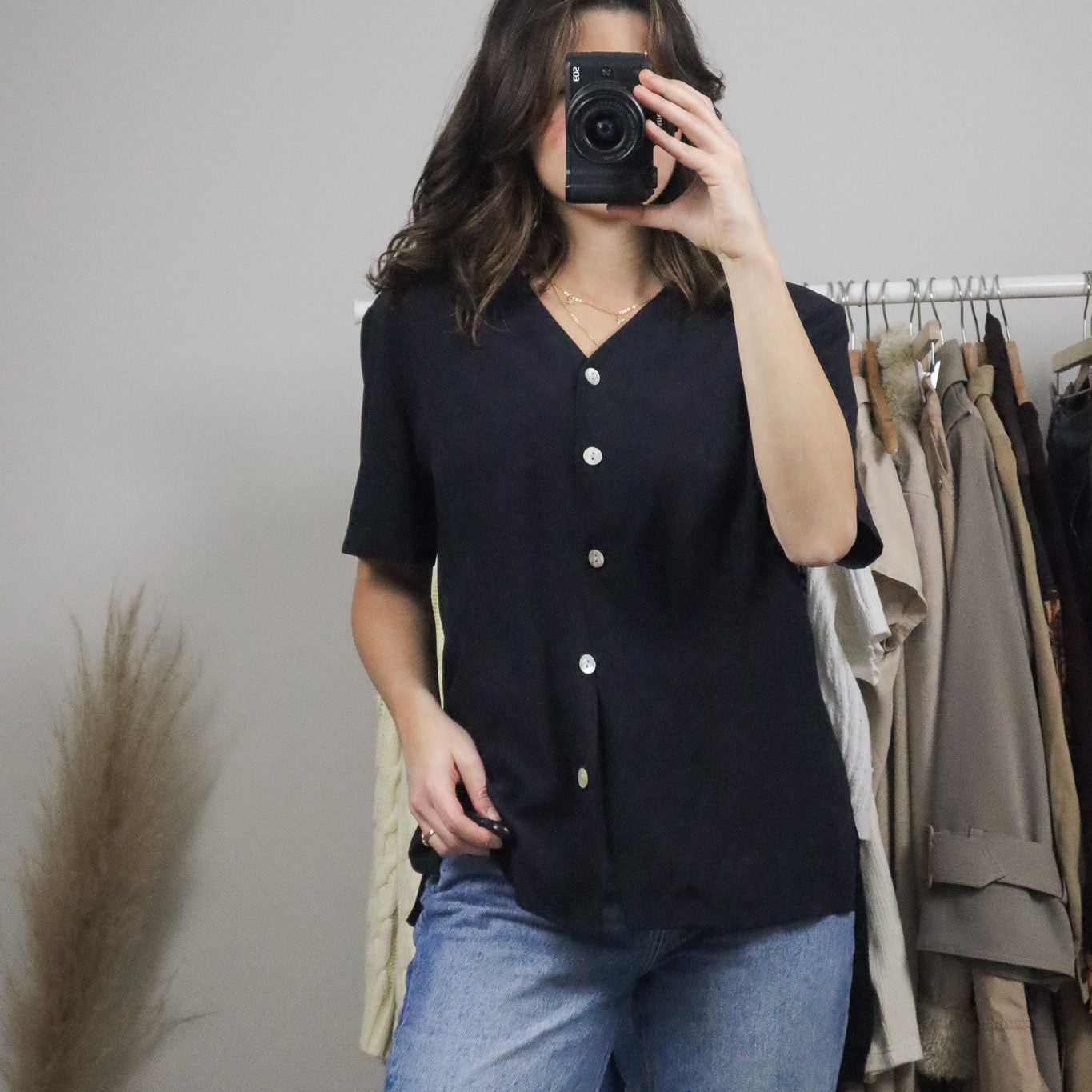 Vintage x Silk Button Up Blouse (12)