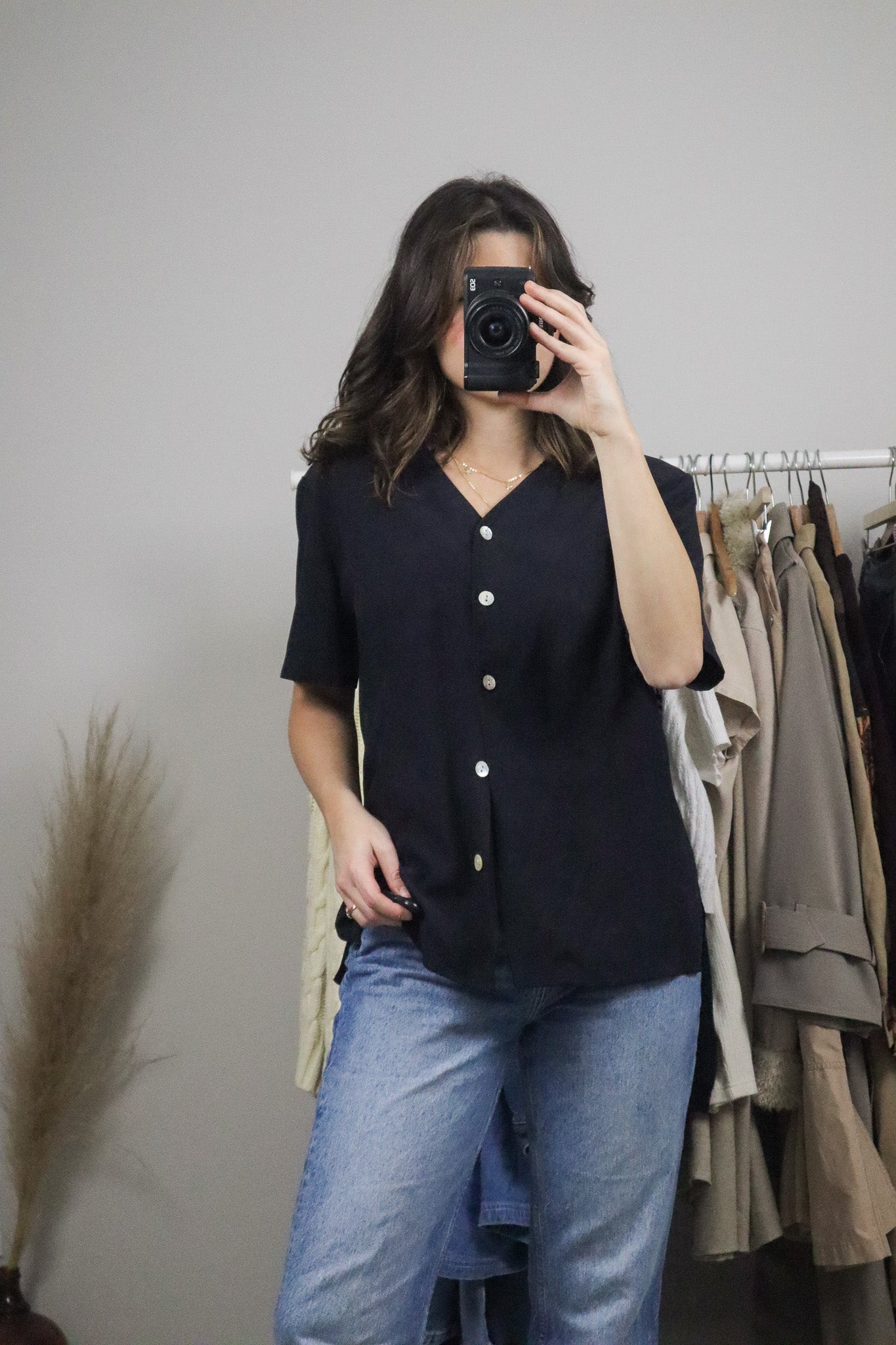 Vintage x Silk Button Up Blouse (12)
