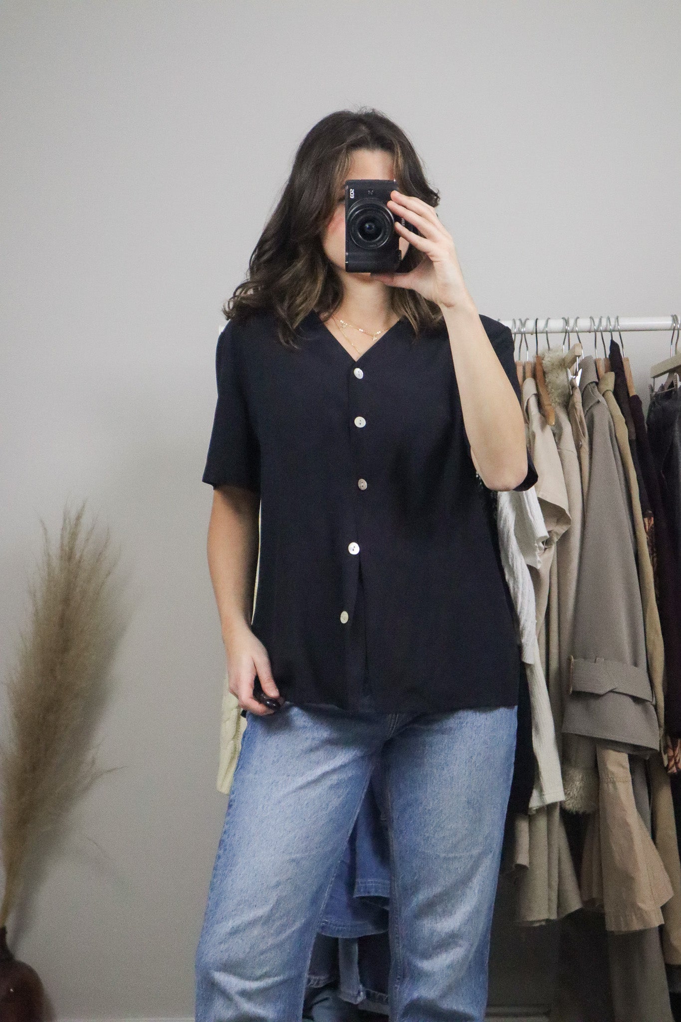 Vintage x Silk Button Up Blouse (12)
