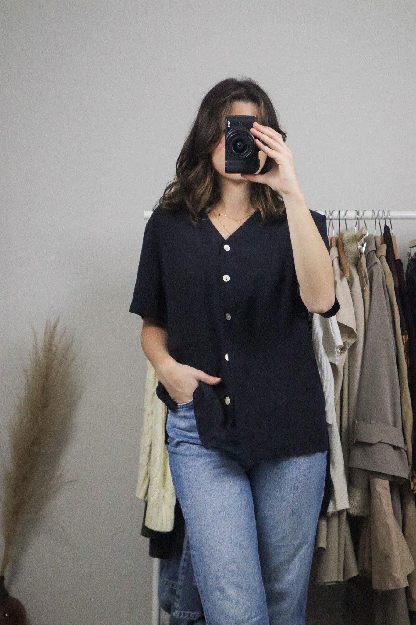 Vintage x Silk Button Up Blouse (12)