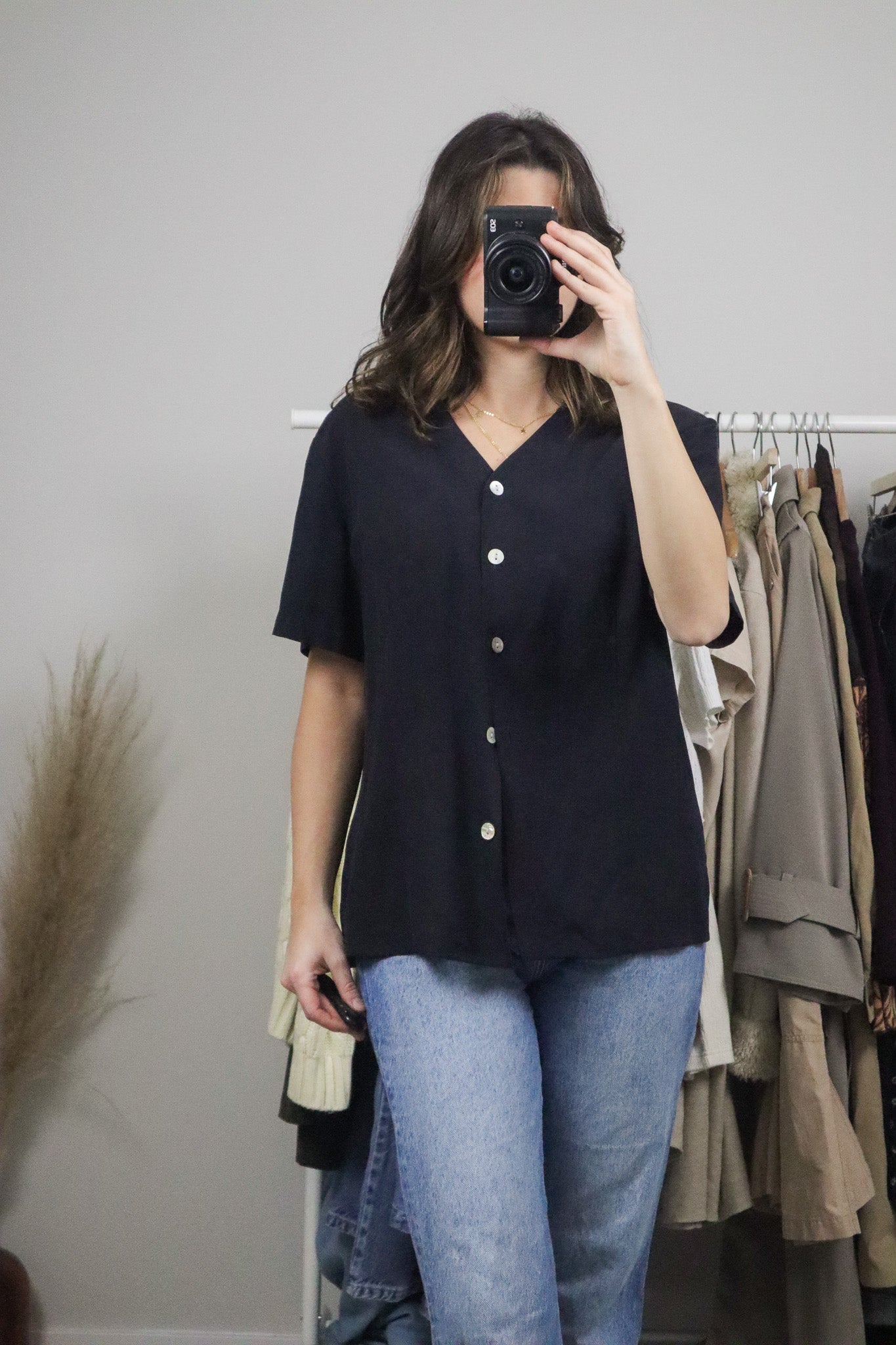 Vintage x Silk Button Up Blouse (12)