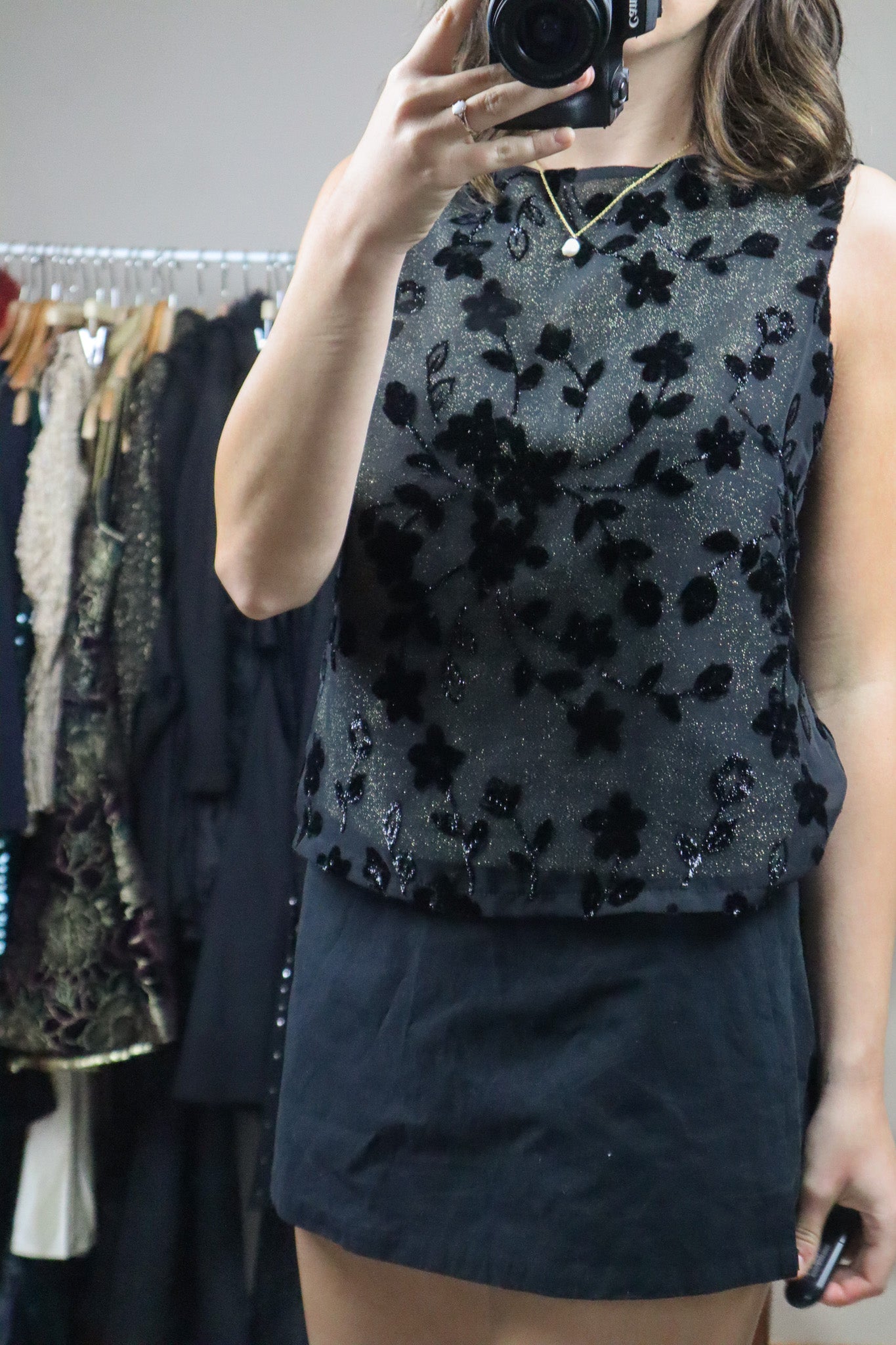 Made in Canada x Vintage x Shimmer Mesh Velvet Tank (6)